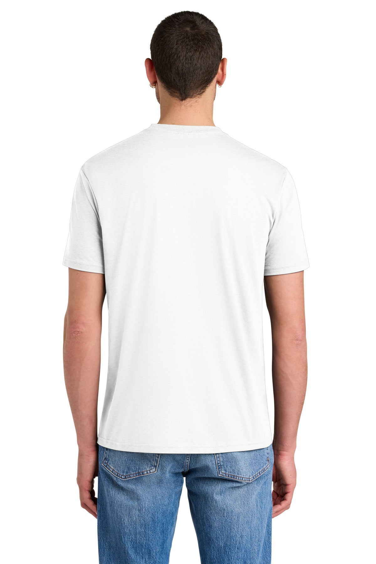 District Perfect Tri Tee. DM130 - Natural - back