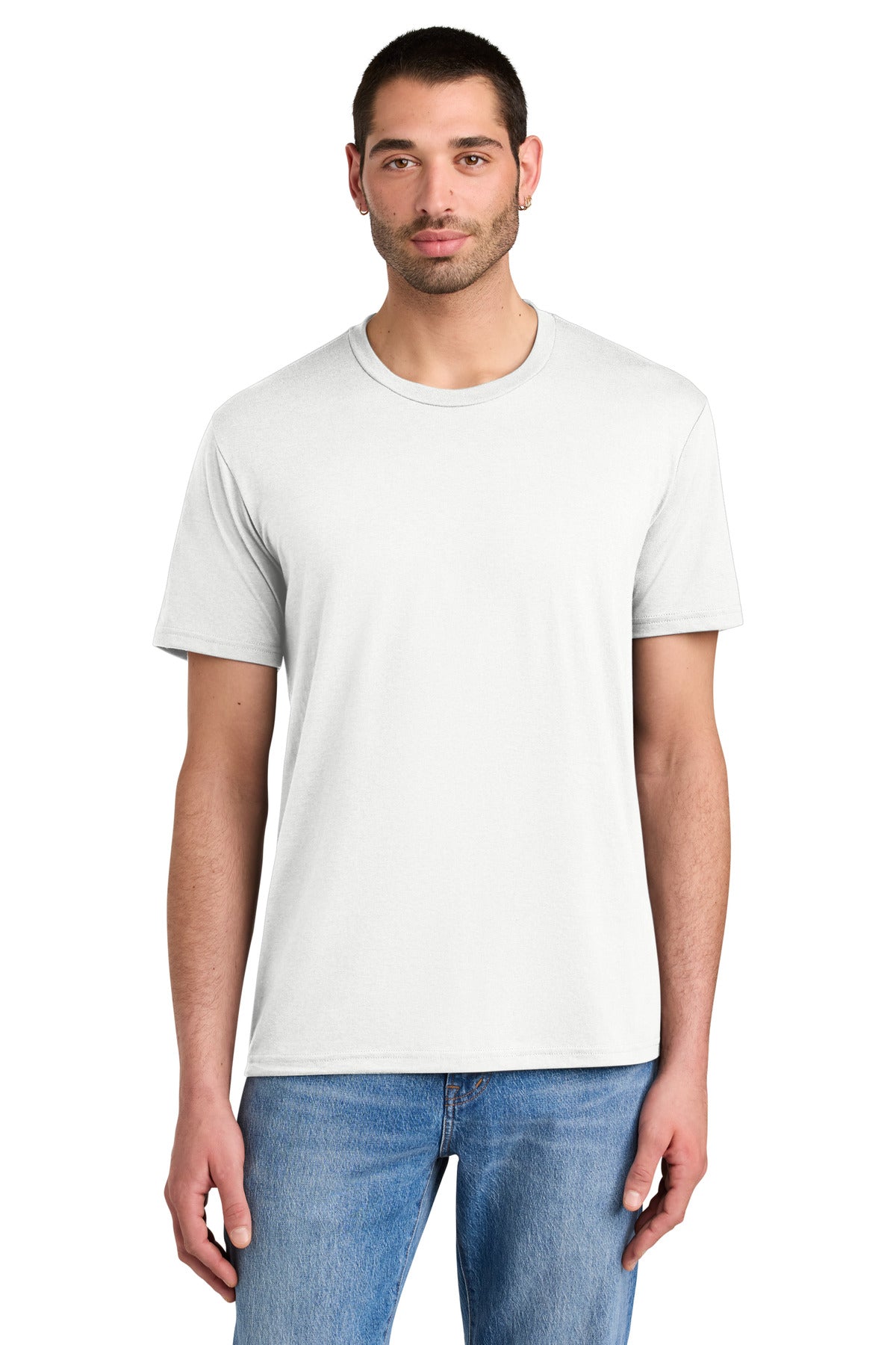 District Perfect Tri Tee. DM130 - Natural - front