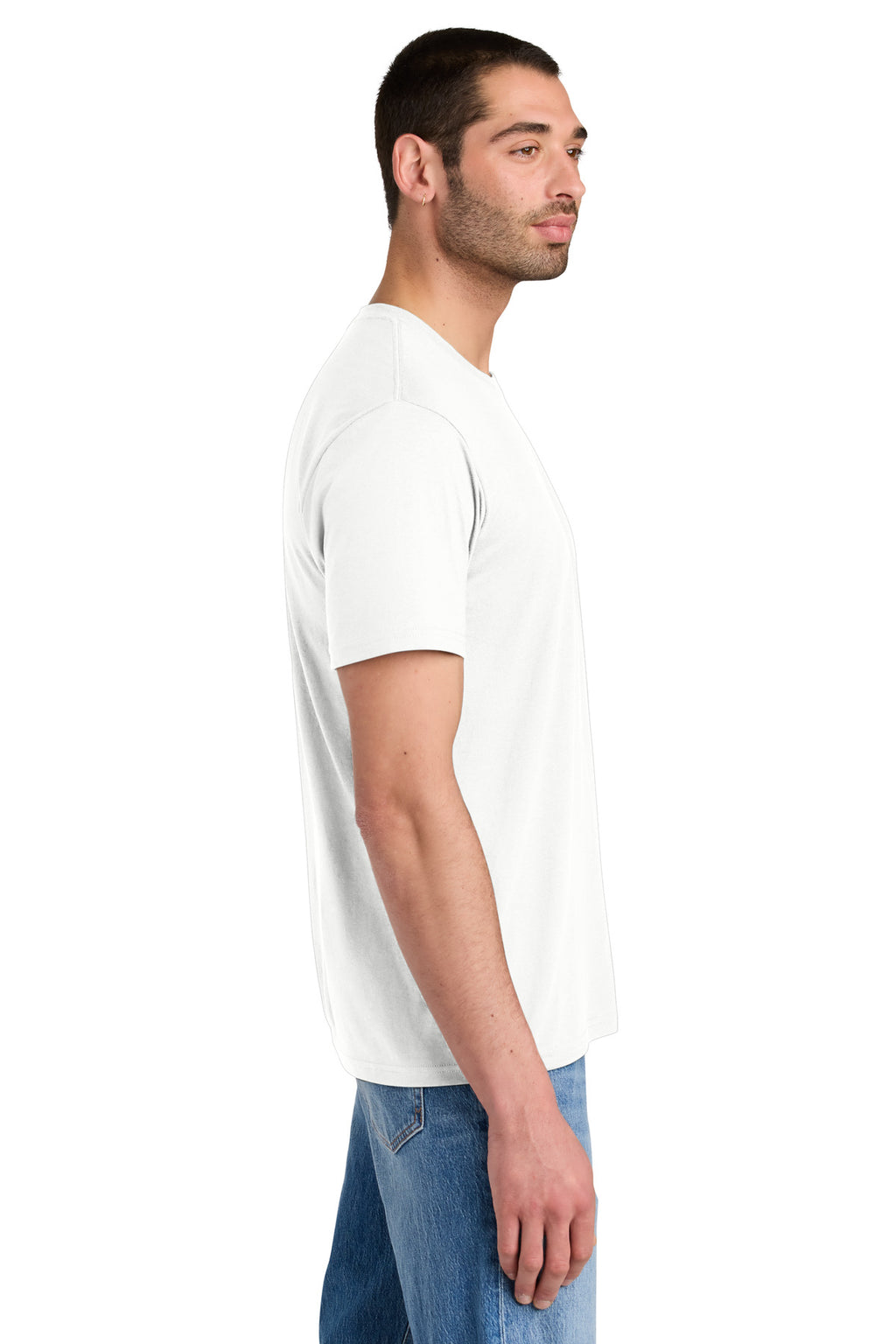 District Perfect Tri Tee. DM130 - Natural - side