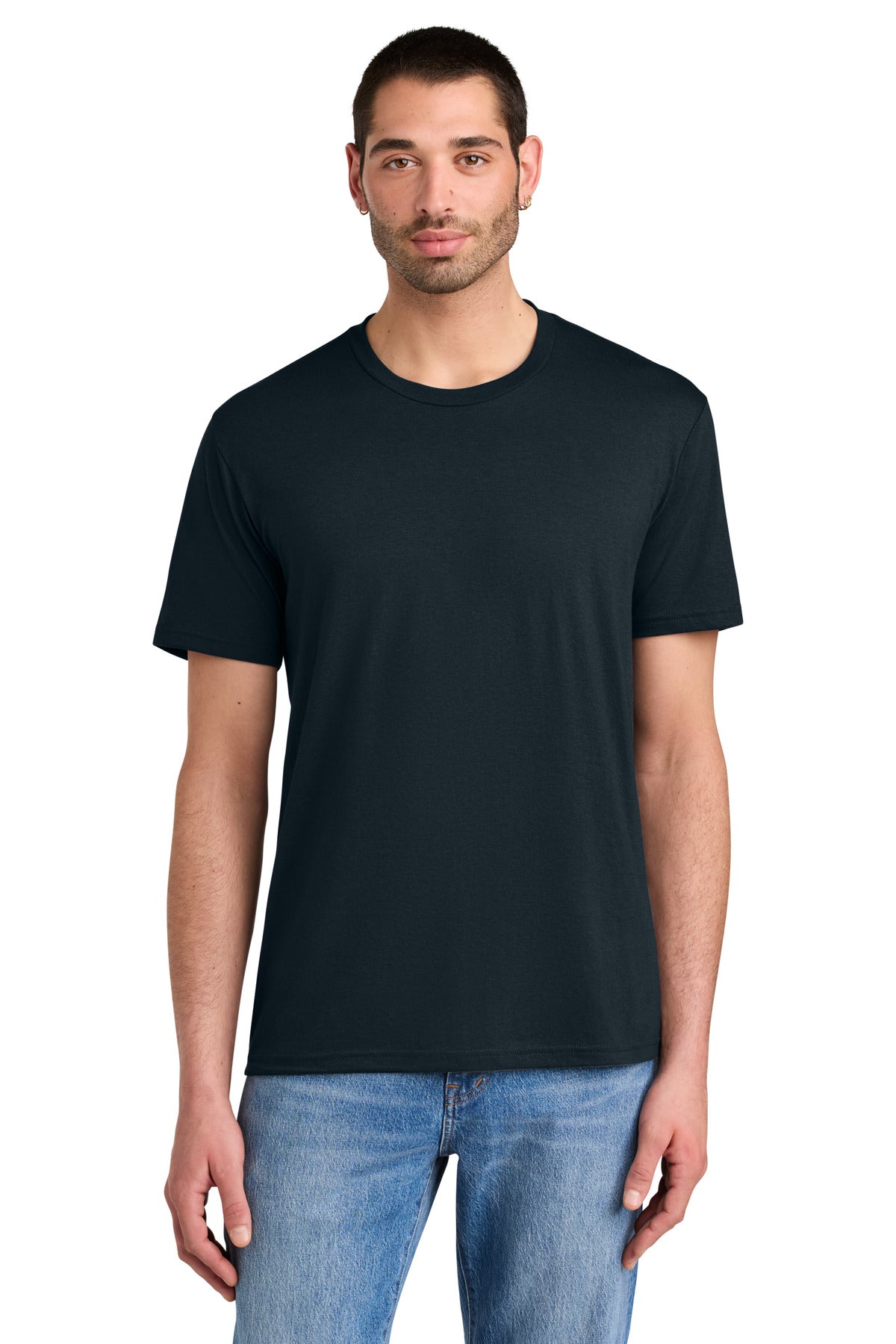 District Perfect Tri Tee. DM130 - New Navy - front