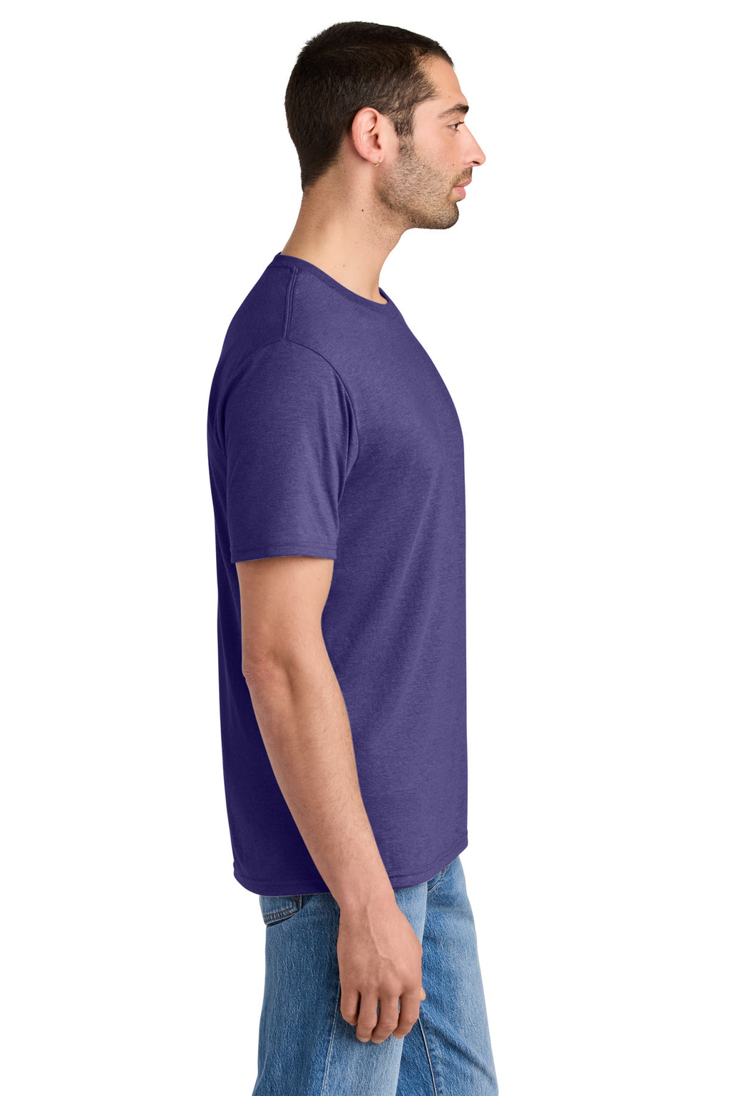 District Perfect Tri Tee. DM130 - Purple Frost - side