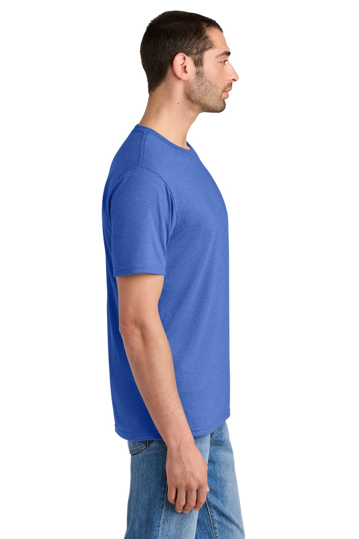District Perfect Tri Tee. DM130 - Royal Frost - side