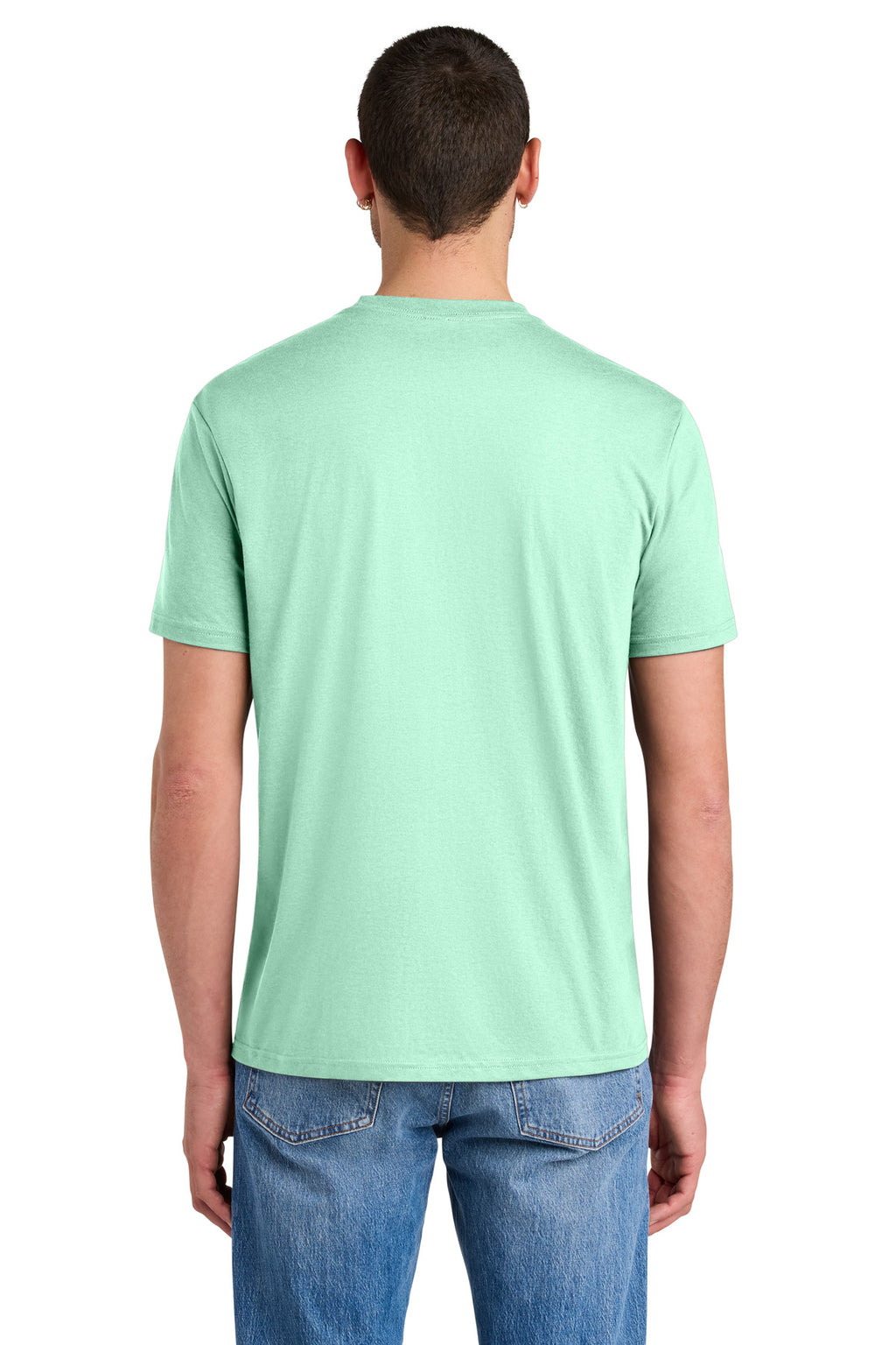 District Perfect Tri Tee. DM130 - Sea Mist - back