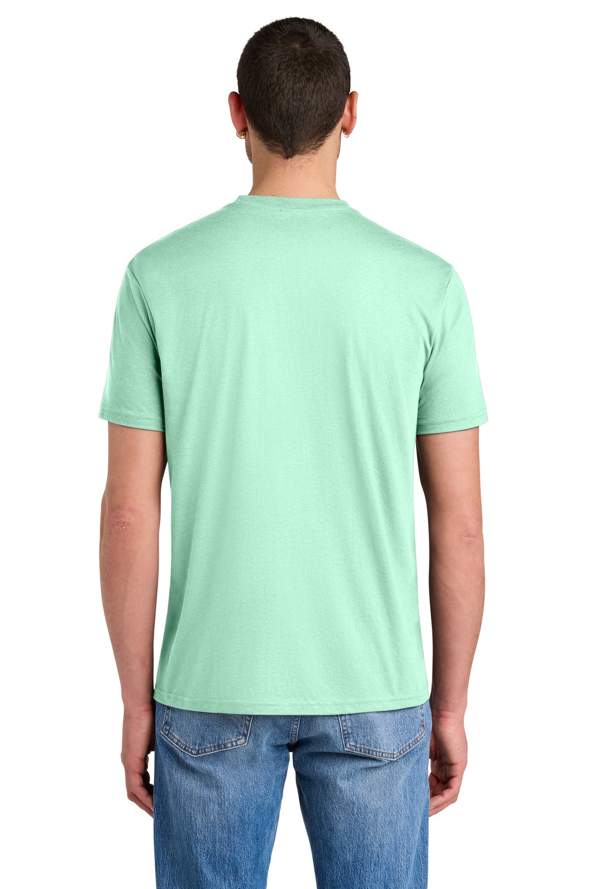 District Perfect Tri Tee. DM130 - Sea Mist - back