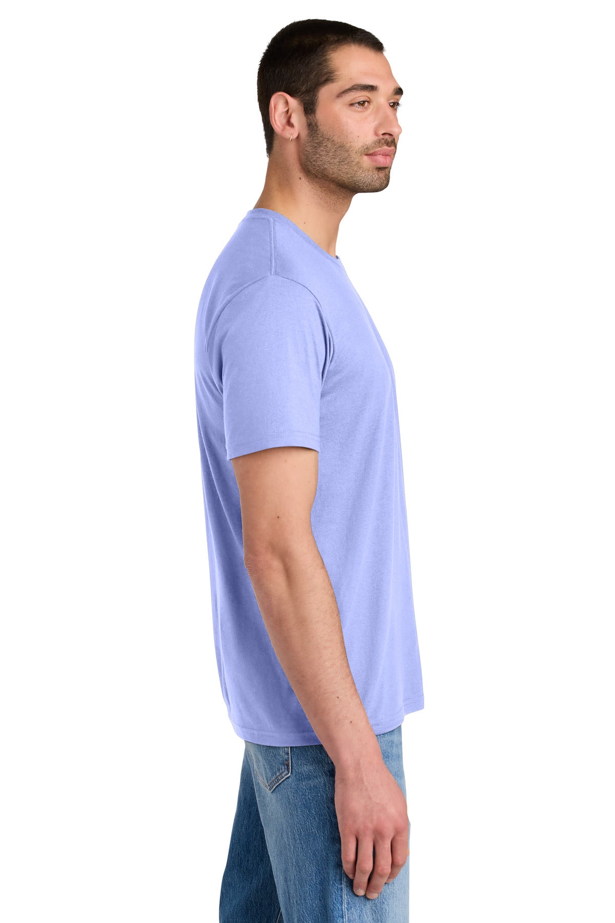 District Perfect Tri Tee. DM130 - Soft Lilac - side