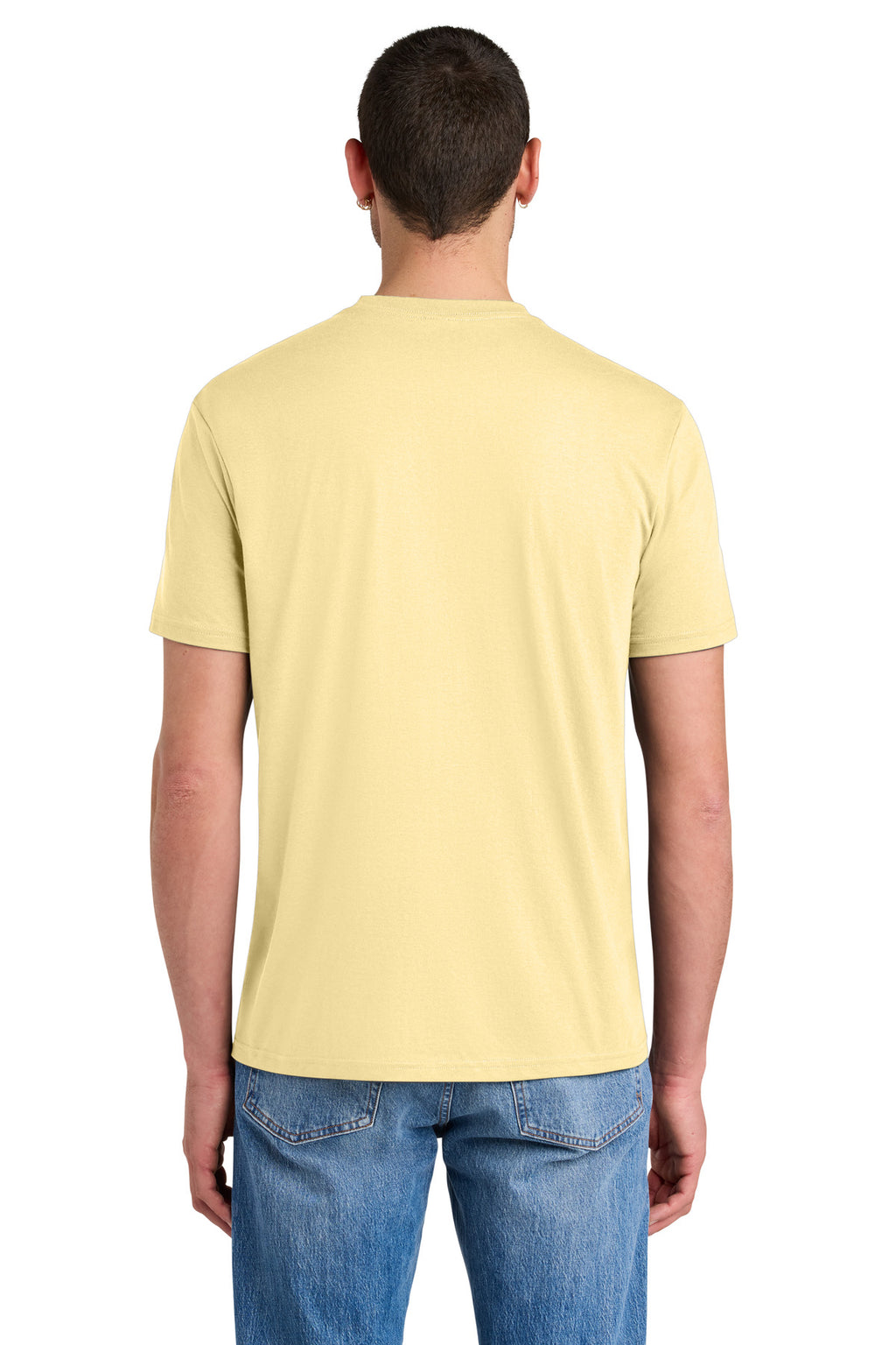 District Perfect Tri Tee. DM130 - Soft Yellow - back
