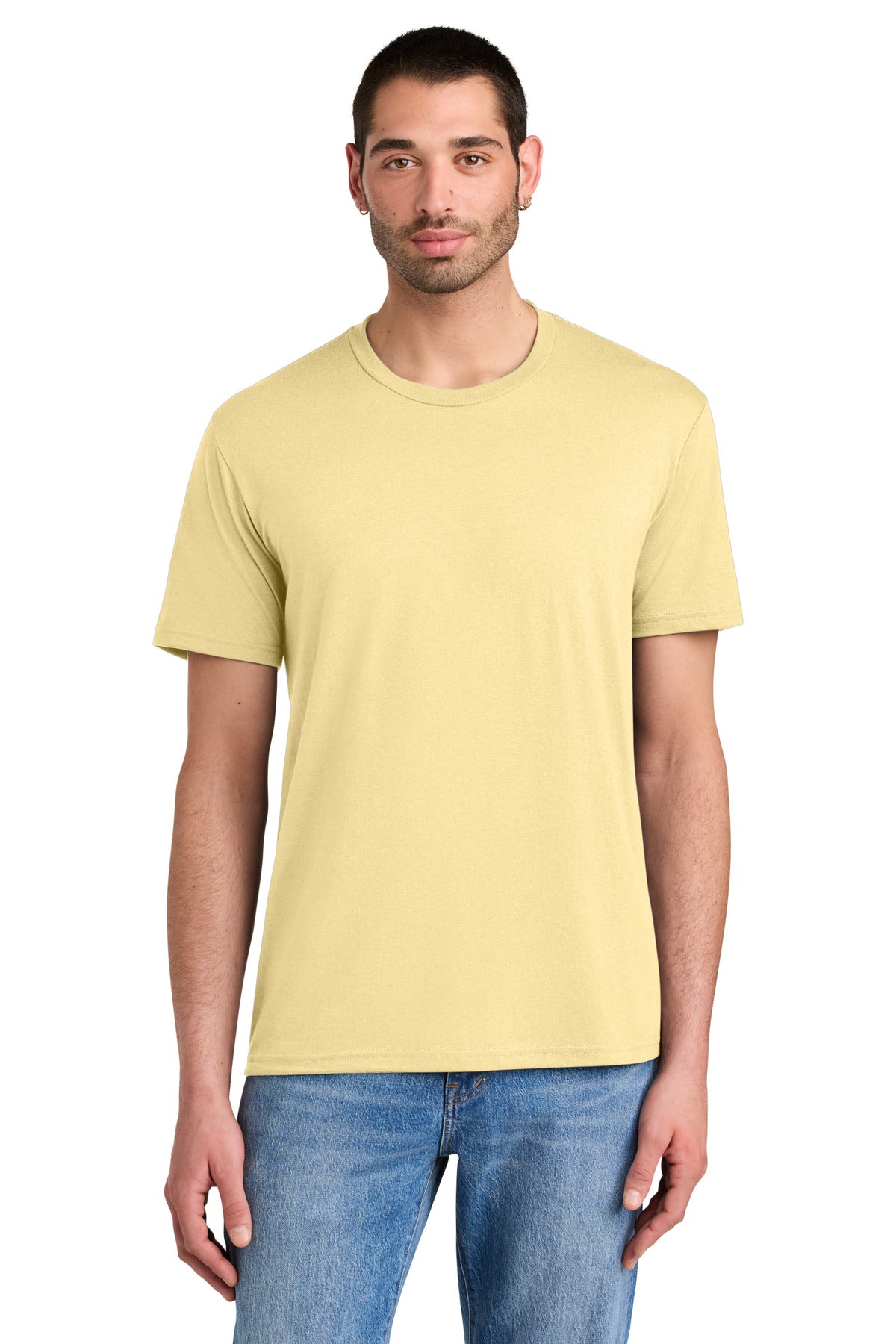 District Perfect Tri Tee. DM130 - Soft Yellow - front