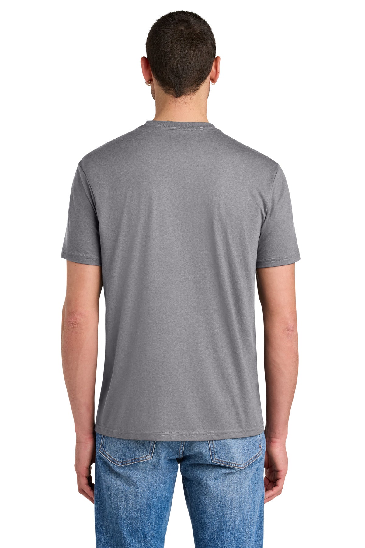 District Perfect Tri Tee. DM130 - Storm Cloud - back