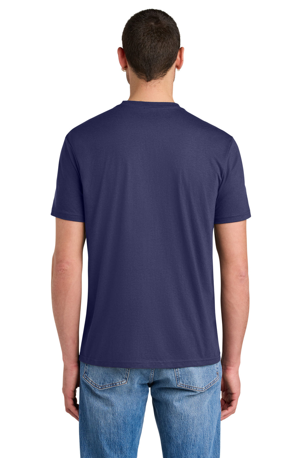 District Perfect Tri Tee. DM130 - Tanzanite - back