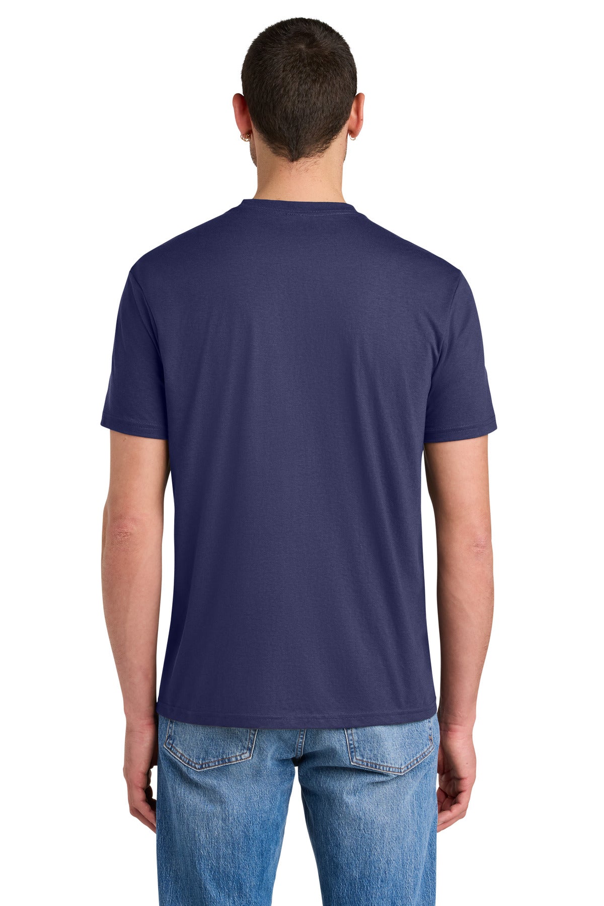 District Perfect Tri Tee. DM130 - Tanzanite - back