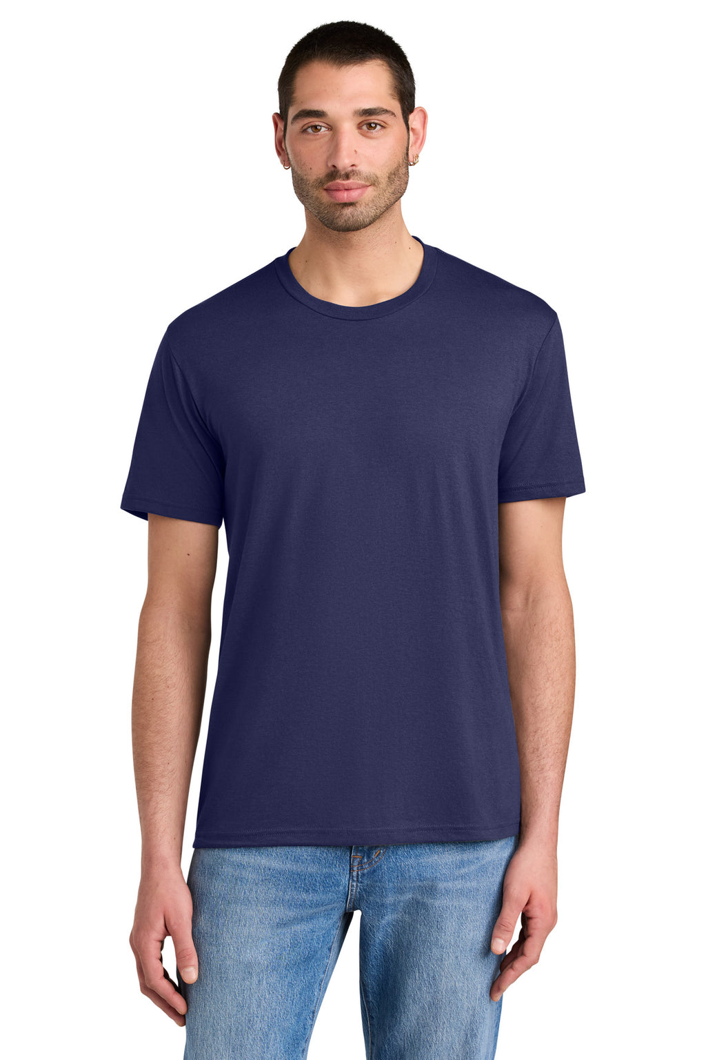 District Perfect Tri Tee. DM130 - Tanzanite - front