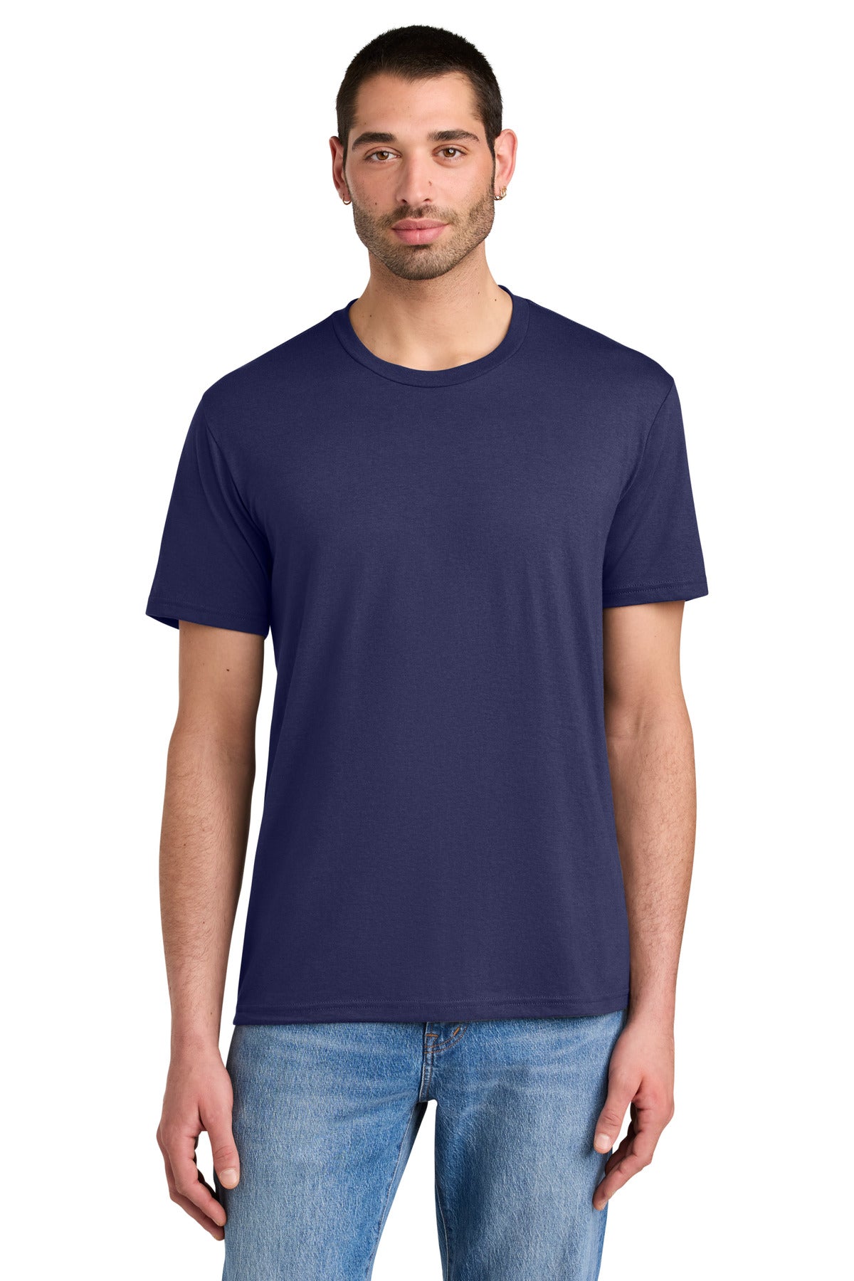 District Perfect Tri Tee. DM130 - Tanzanite - front