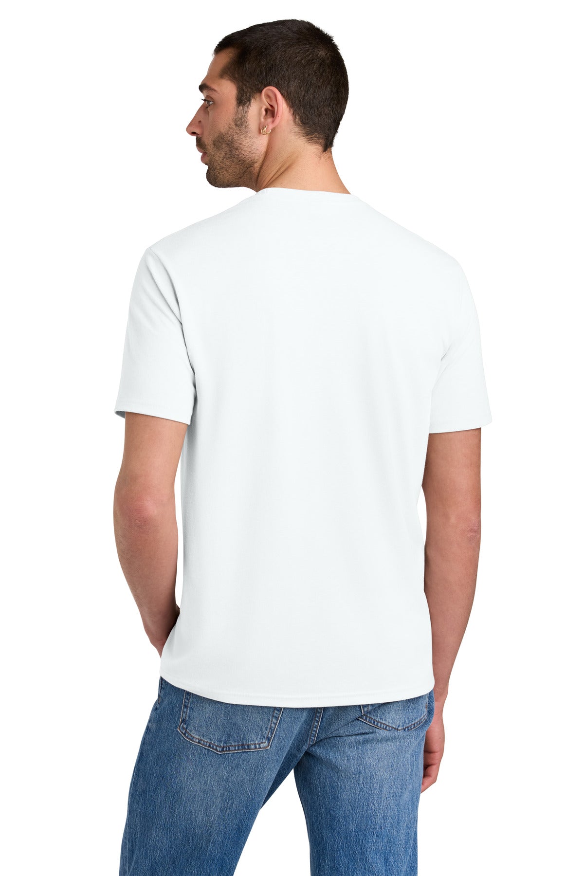 District Perfect Tri Tee. DM130 - White - back