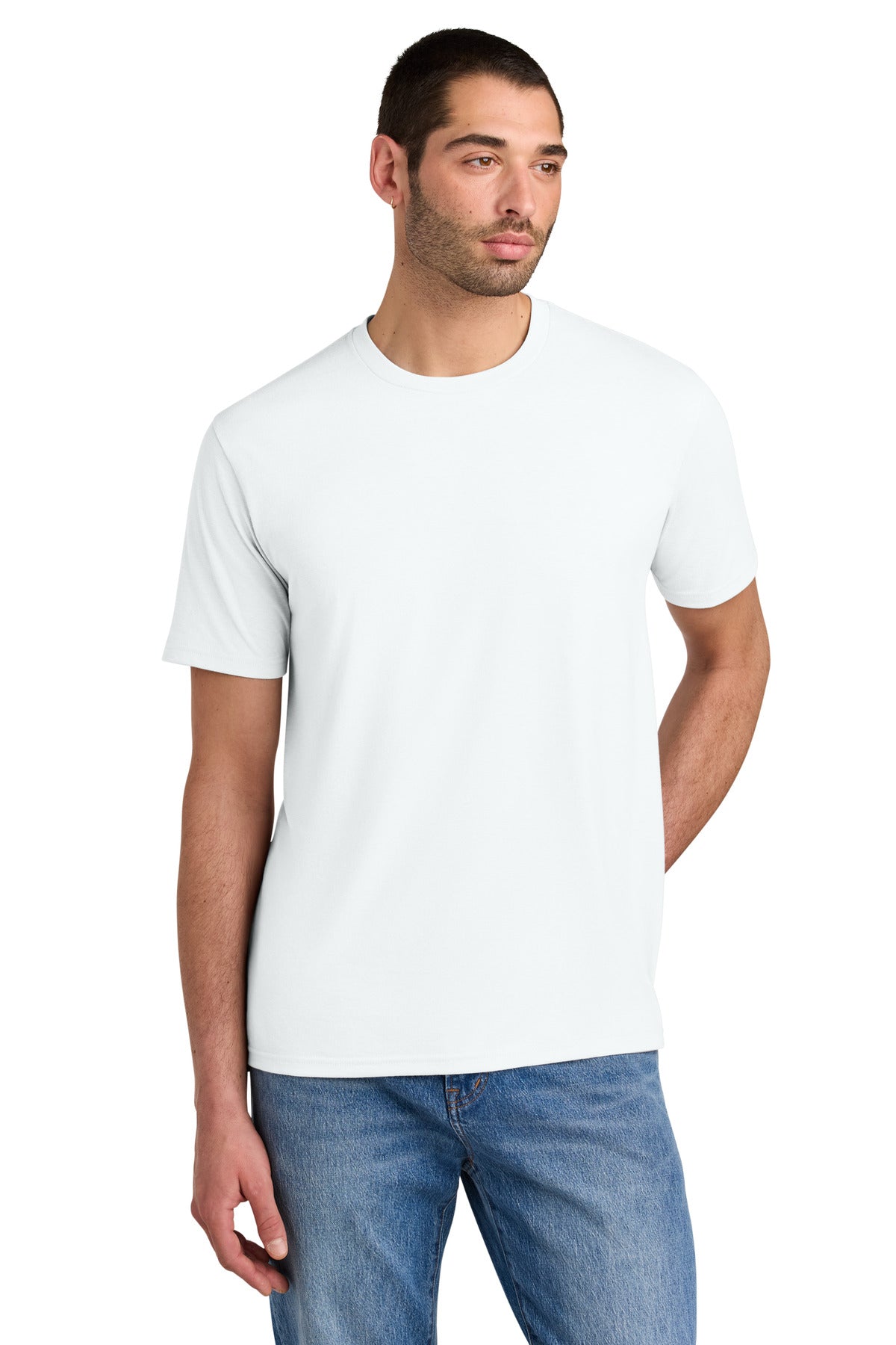 District Perfect Tri Tee. DM130 - White - front
