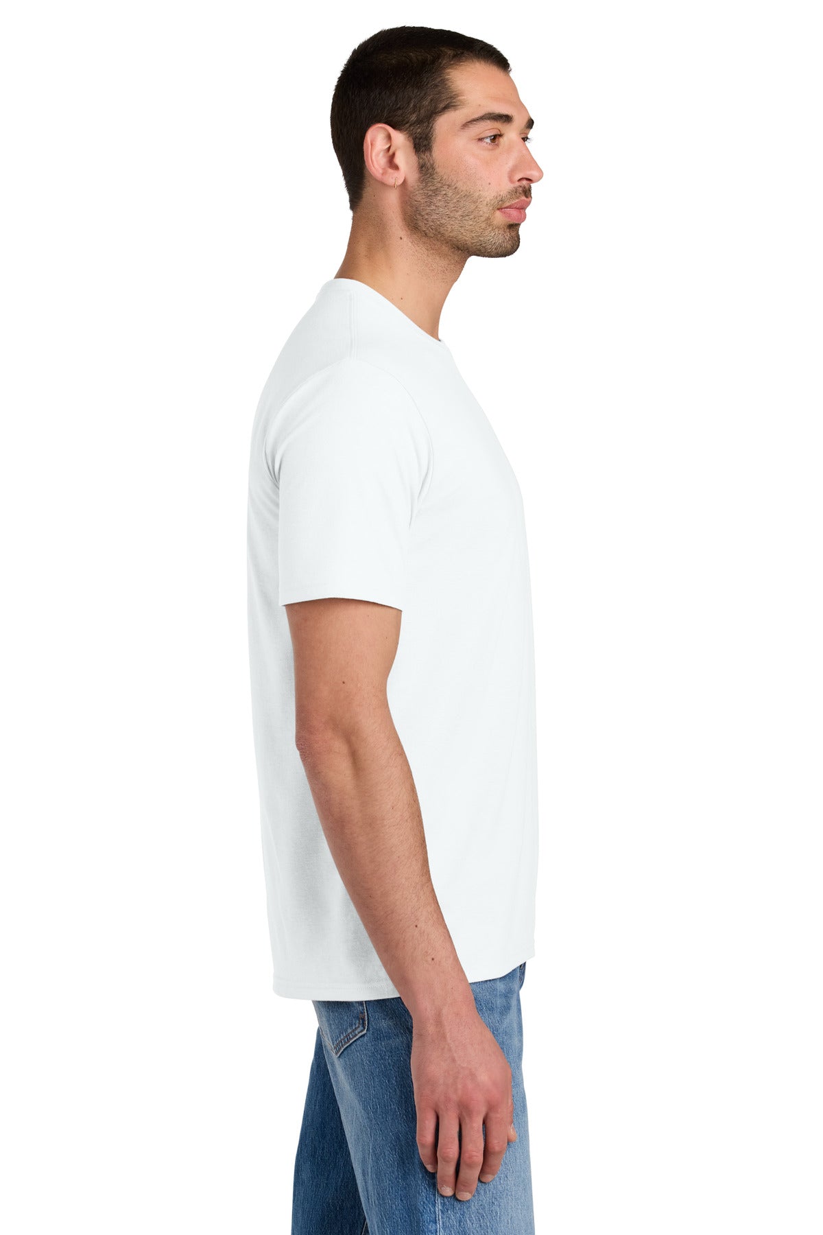 District Perfect Tri Tee. DM130 - White - side