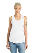 District Women's Perfect Tri Racerback Tank. DM138L - White - front