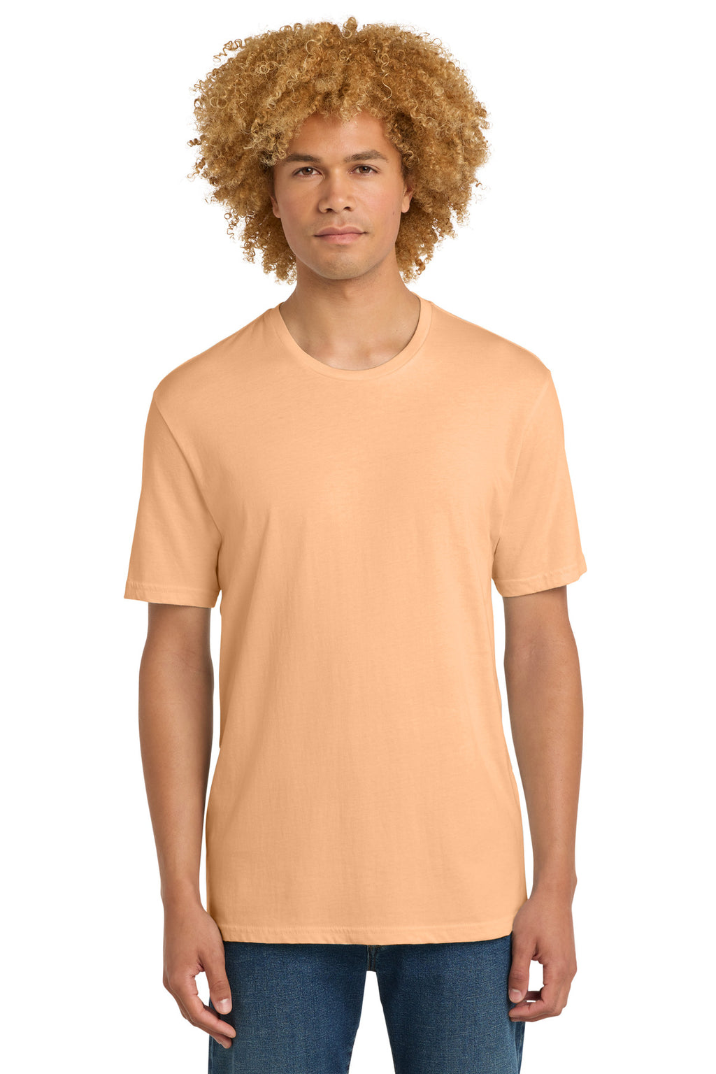 District Perfect Weight Tee. DT104 - Apricot - front