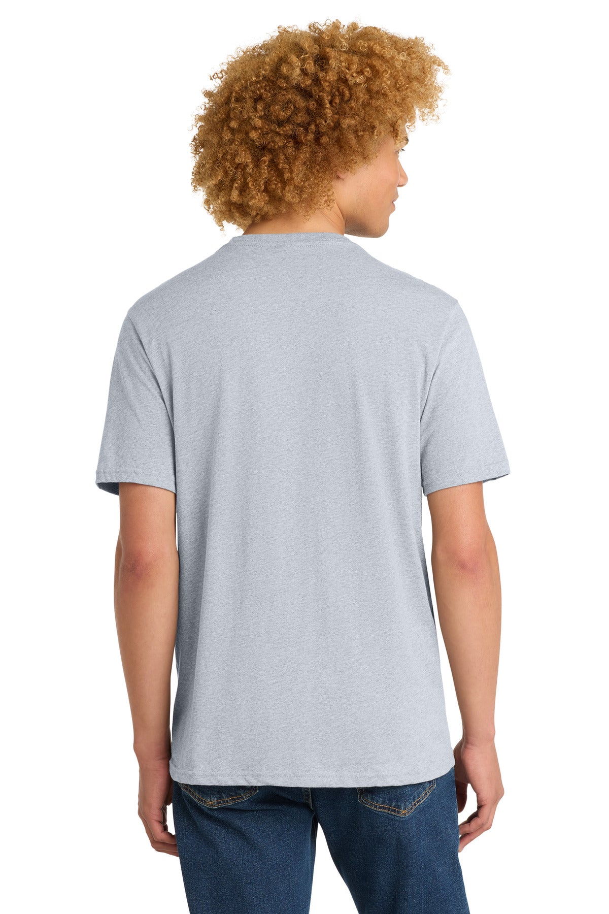 District Perfect Weight Tee. DT104 - Ash - back