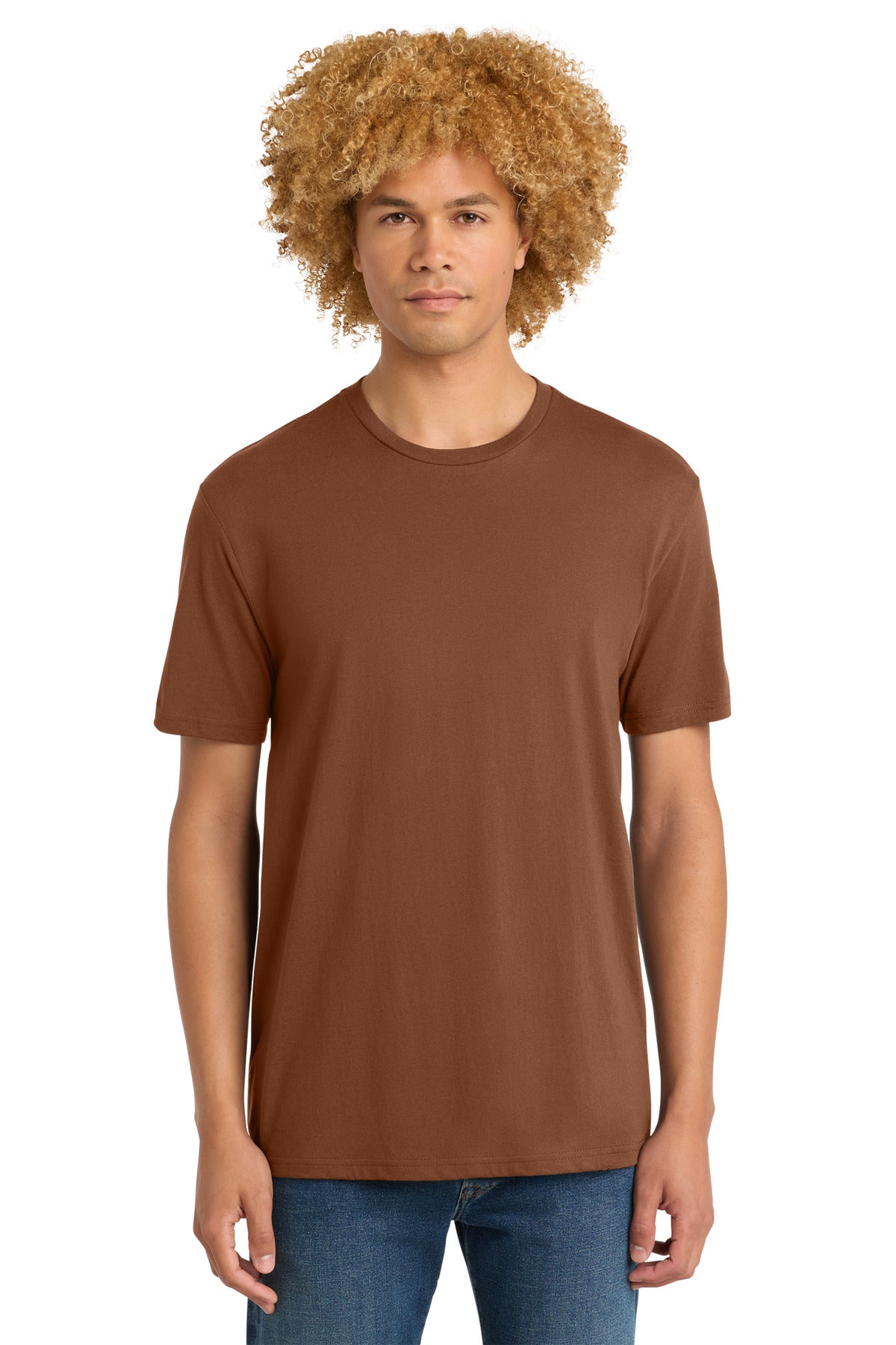 District Perfect Weight Tee. DT104 - Baked Clay - front