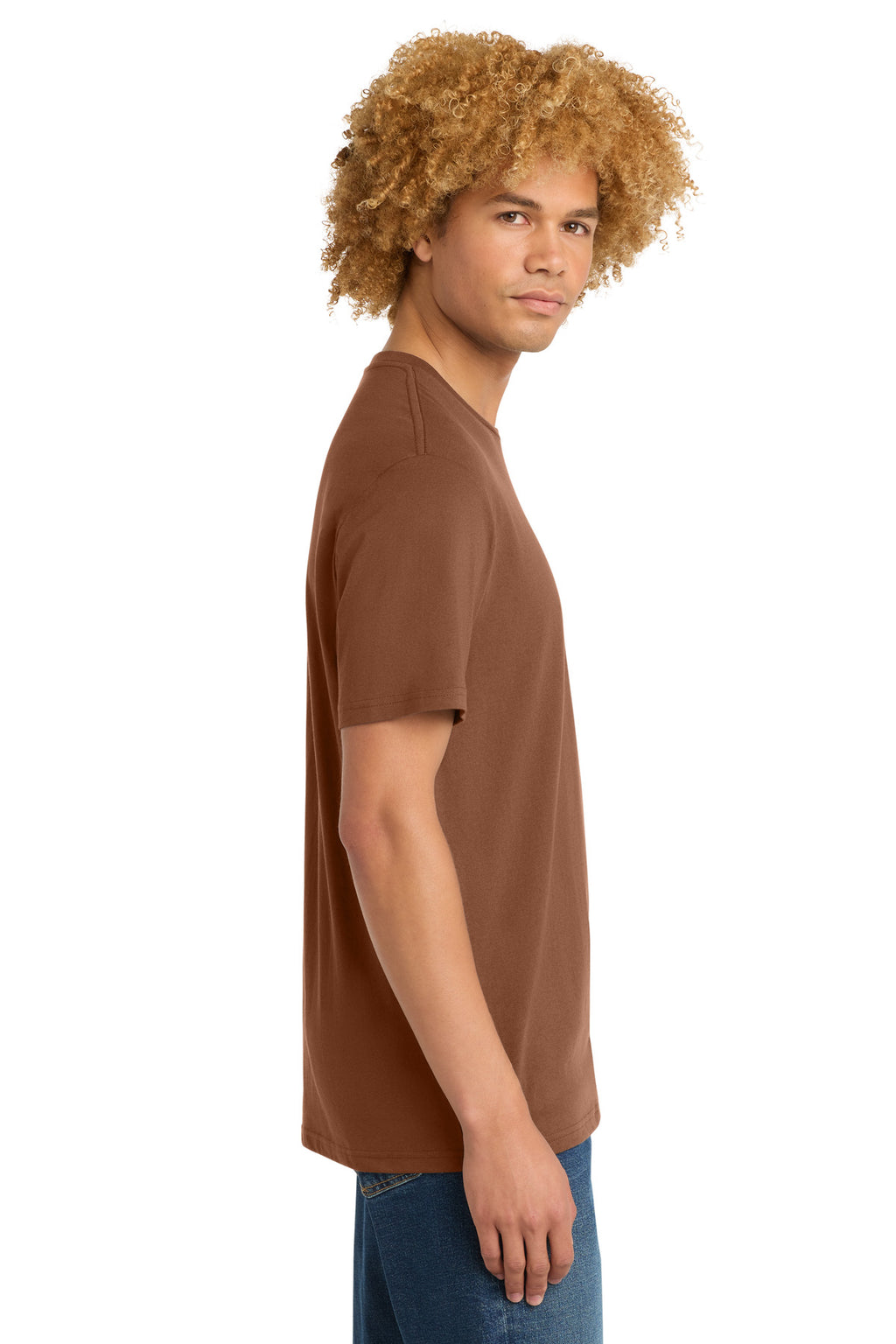 District Perfect Weight Tee. DT104 - Baked Clay - side