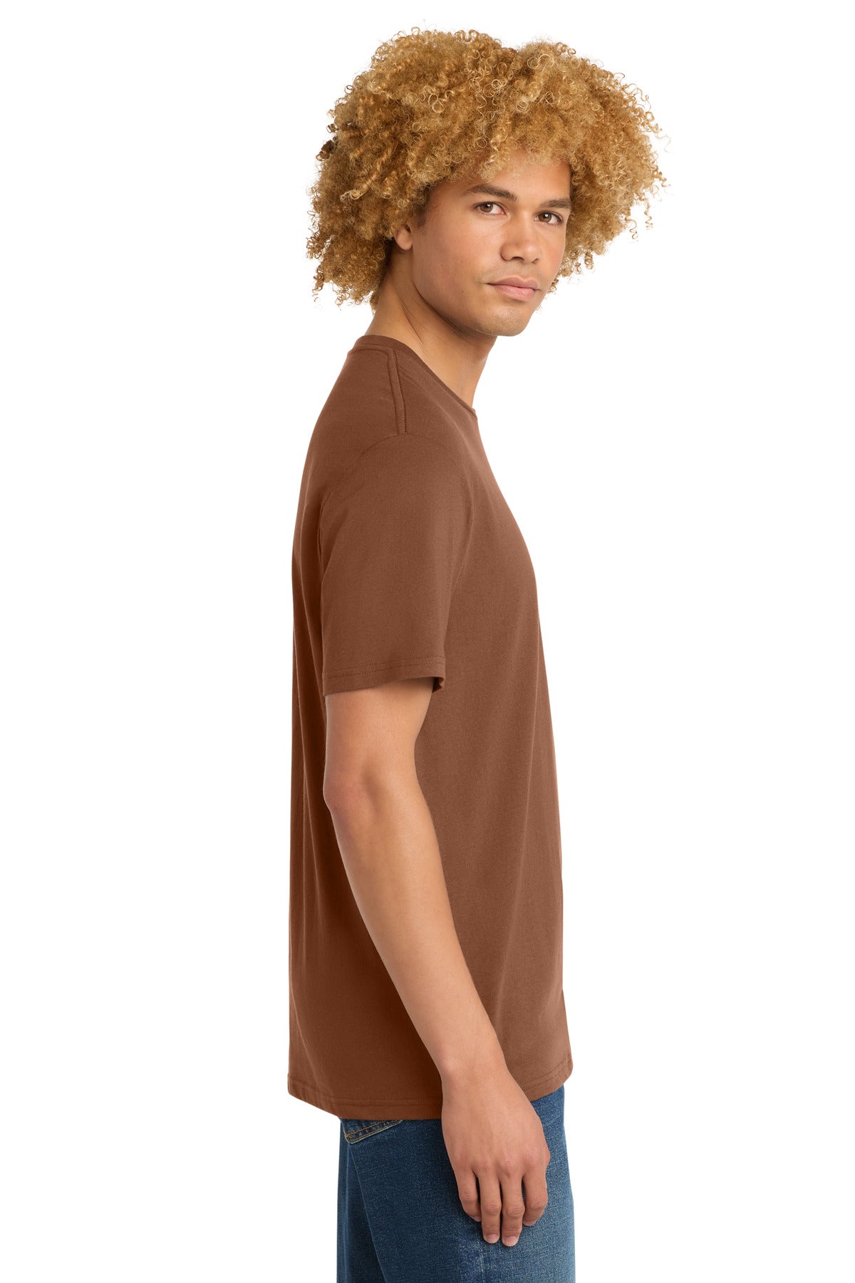 District Perfect Weight Tee. DT104 - Baked Clay - side