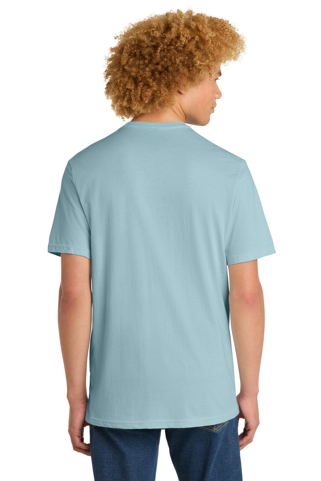 District Perfect Weight Tee. DT104 - Blue Fog - back