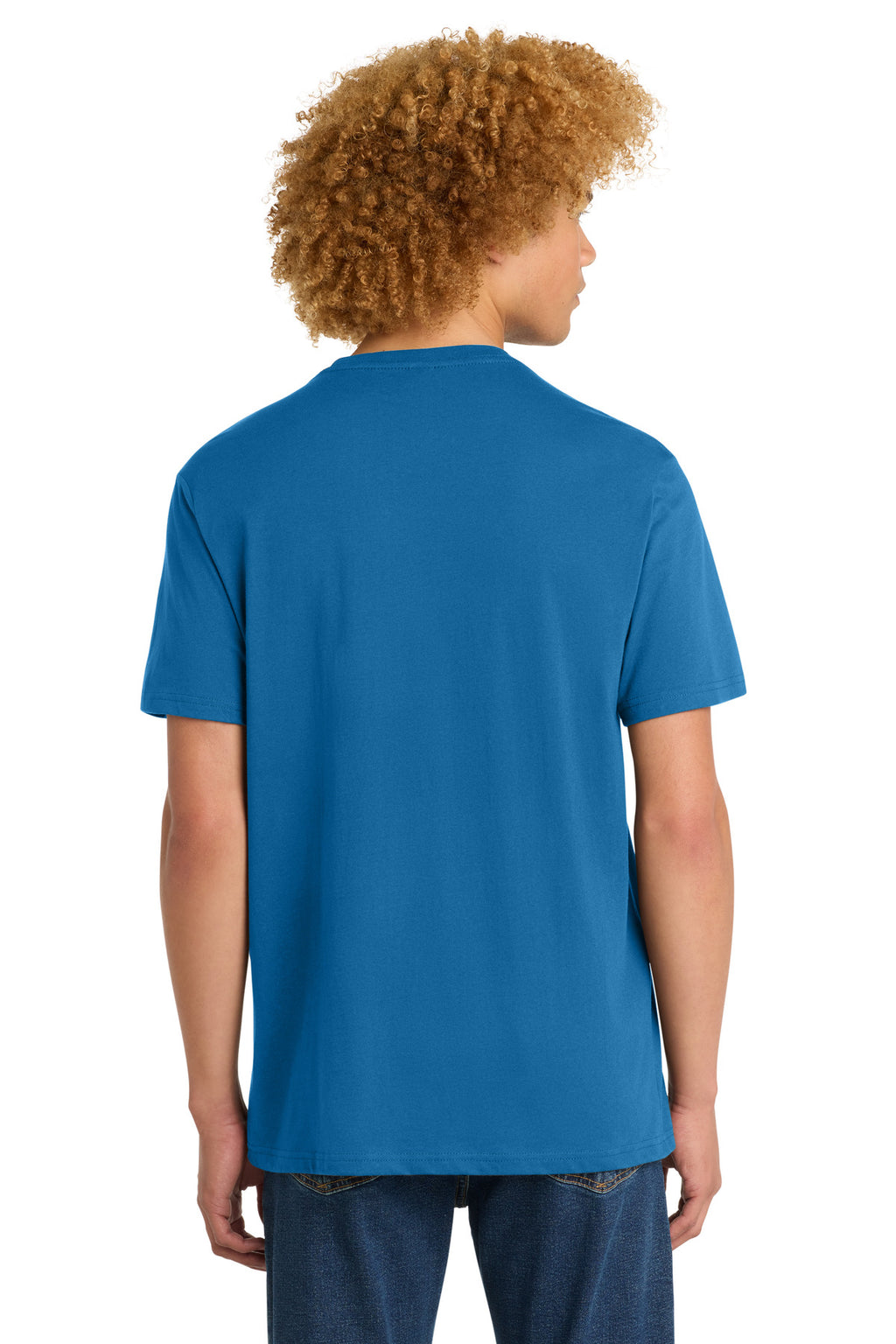 District Perfect Weight Tee. DT104 - Bright Blue - back