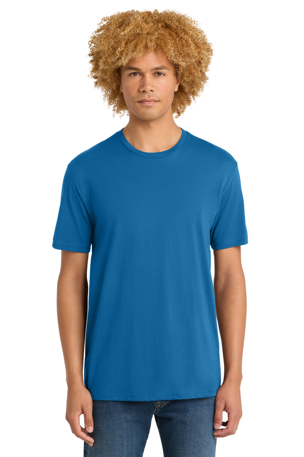 District Perfect Weight Tee. DT104 - Bright Blue - front