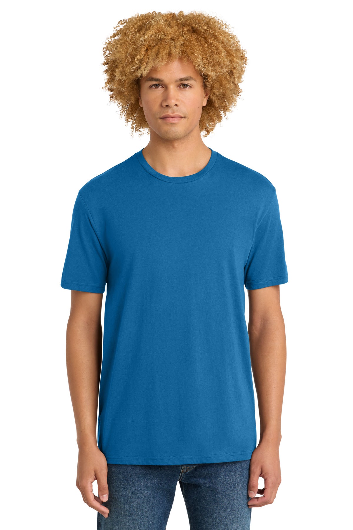 District Perfect Weight Tee. DT104 - Bright Blue - front