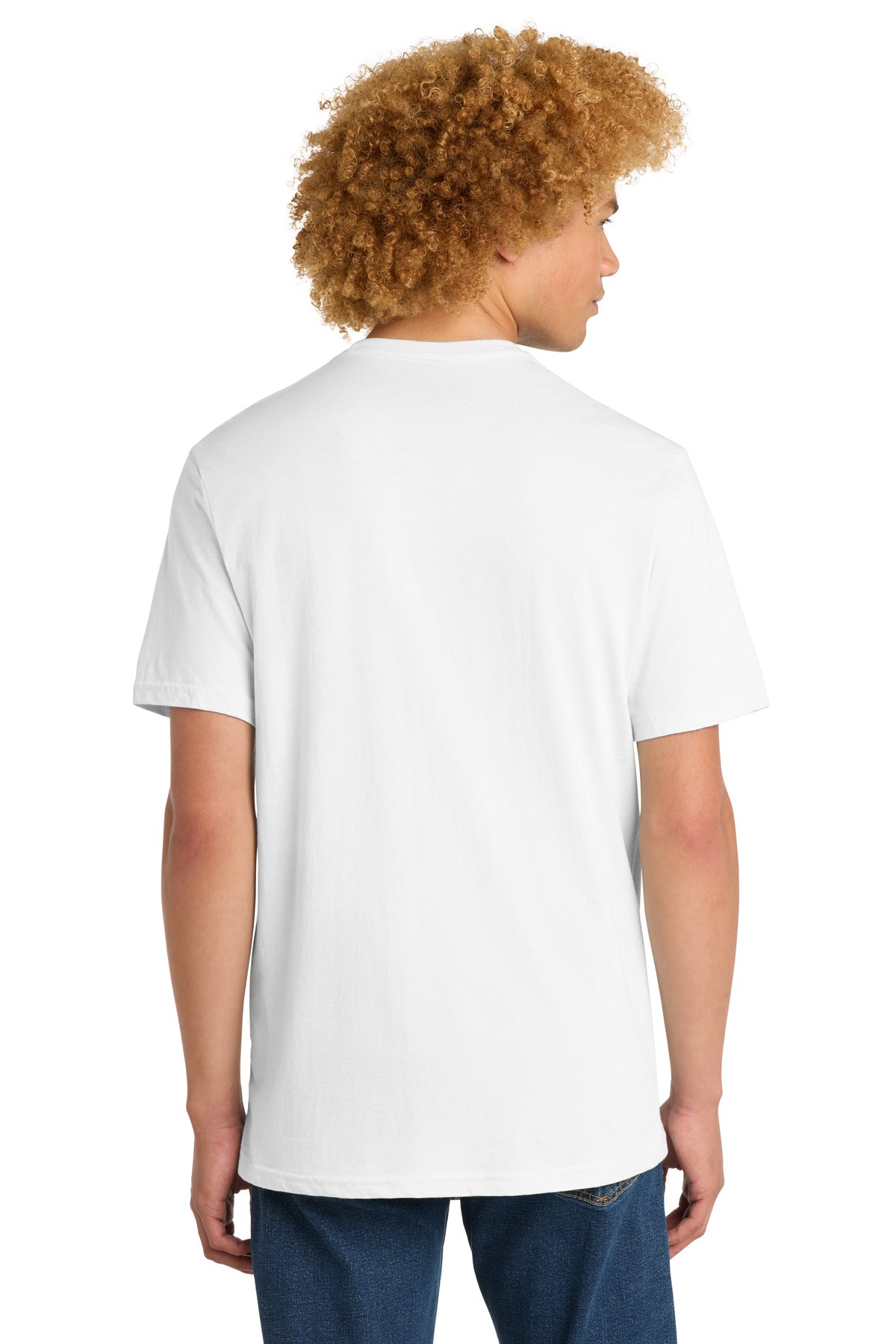 District Perfect Weight Tee. DT104 - Bright White - back