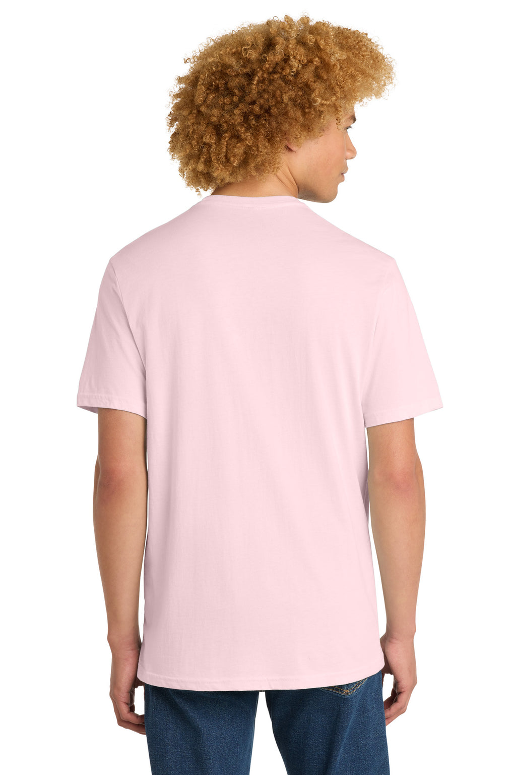 District Perfect Weight Tee. DT104 - Carnation Pink - back