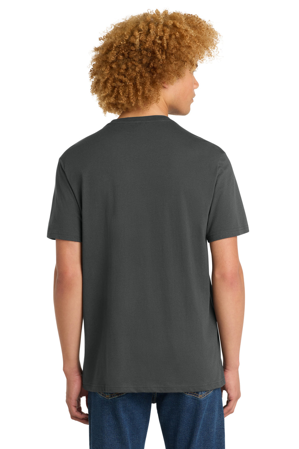 District Perfect Weight Tee. DT104 - Charcoal - back