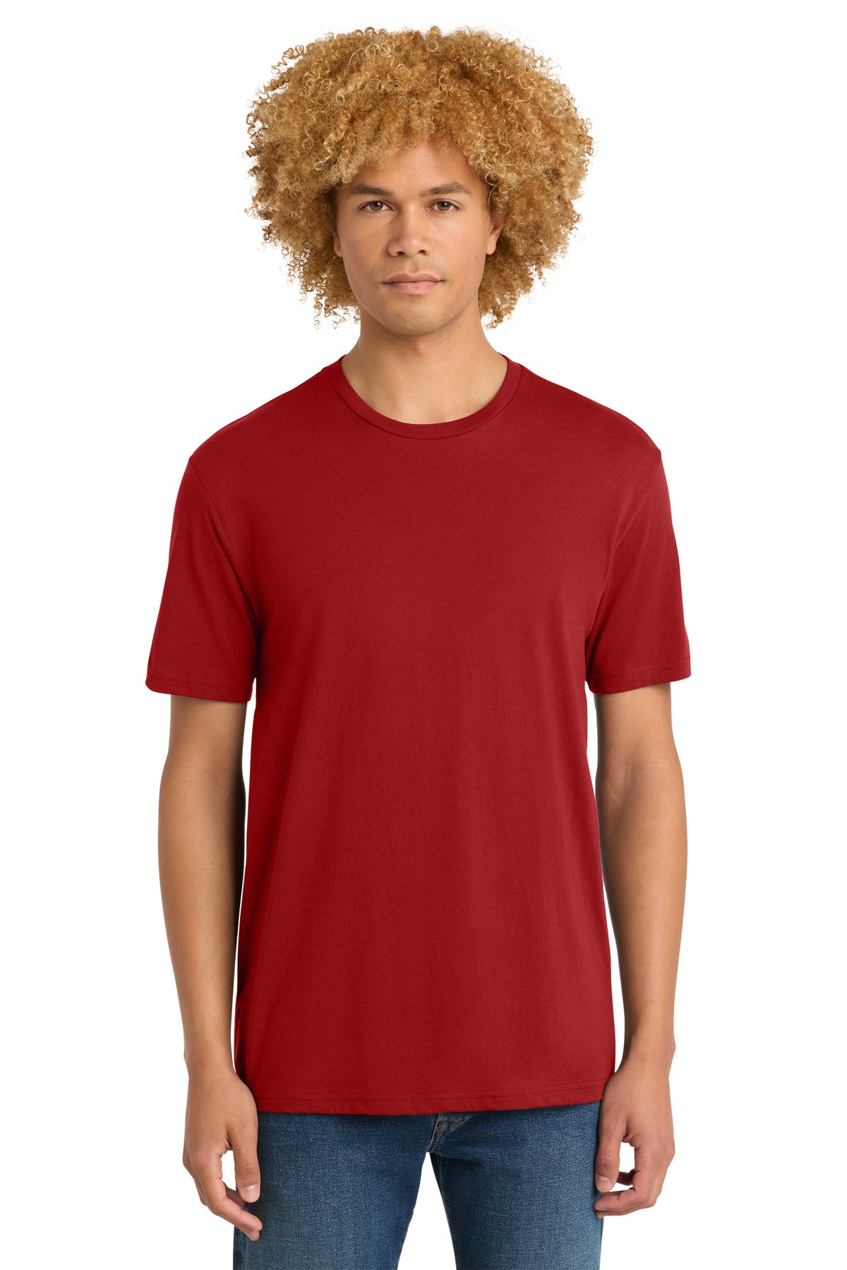 District Perfect Weight Tee. DT104 - Classic Red - front