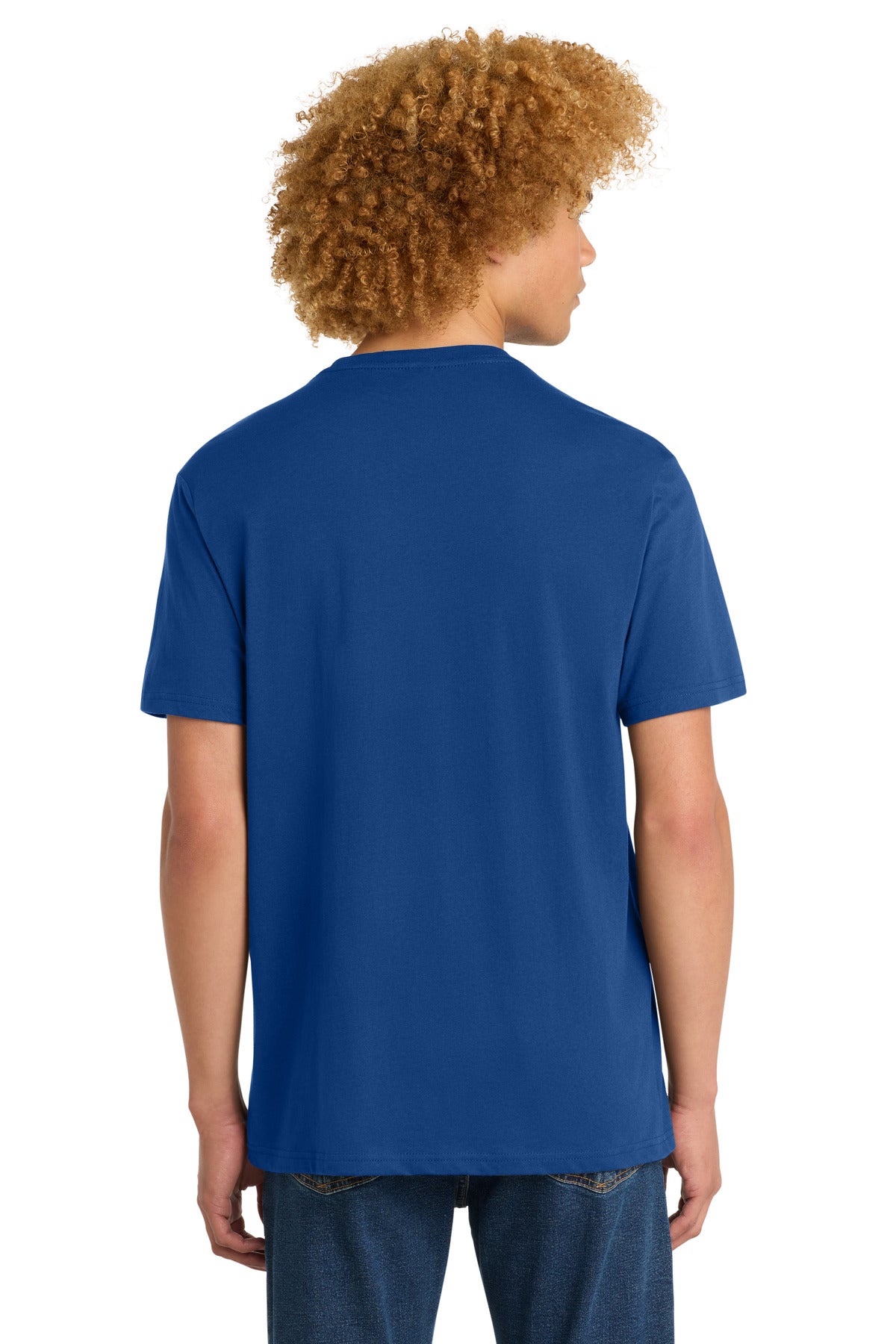 District Perfect Weight Tee. DT104 - Deep Royal - back
