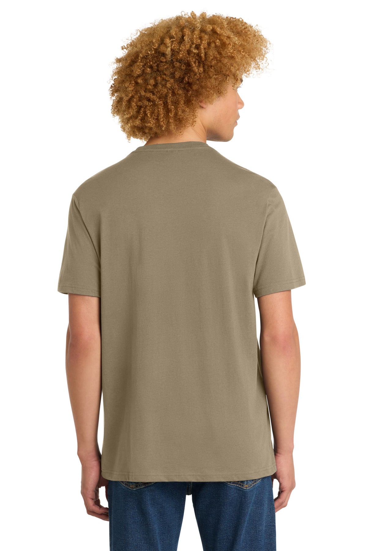 District Perfect Weight Tee. DT104 - Dune - back