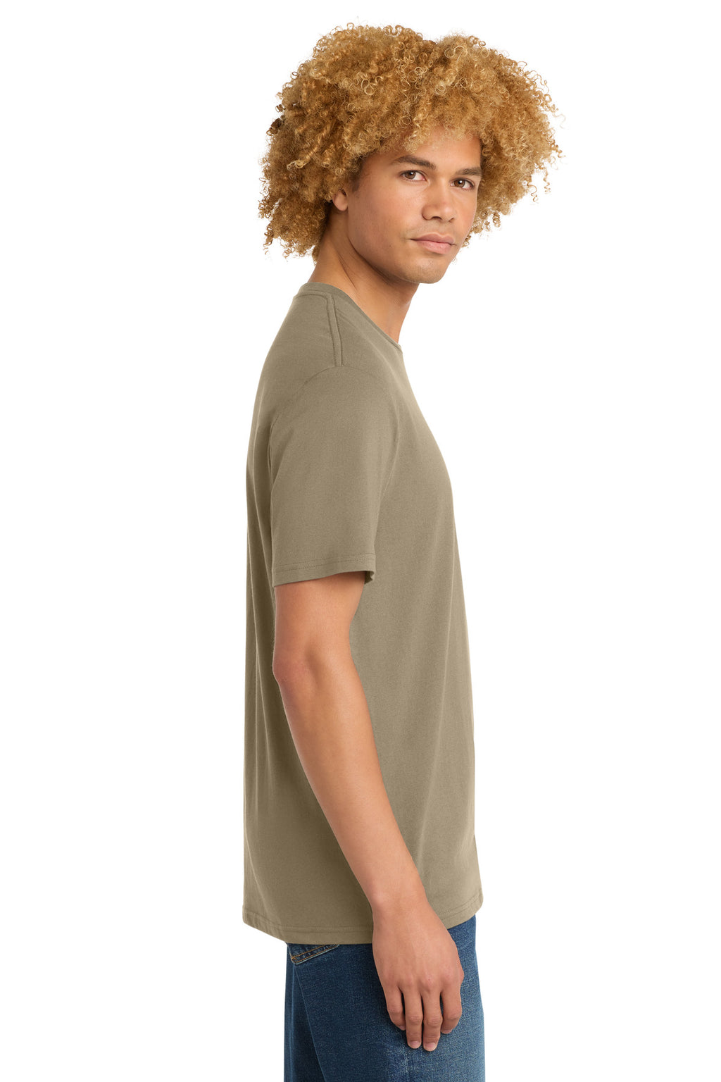 District Perfect Weight Tee. DT104 - Dune - side