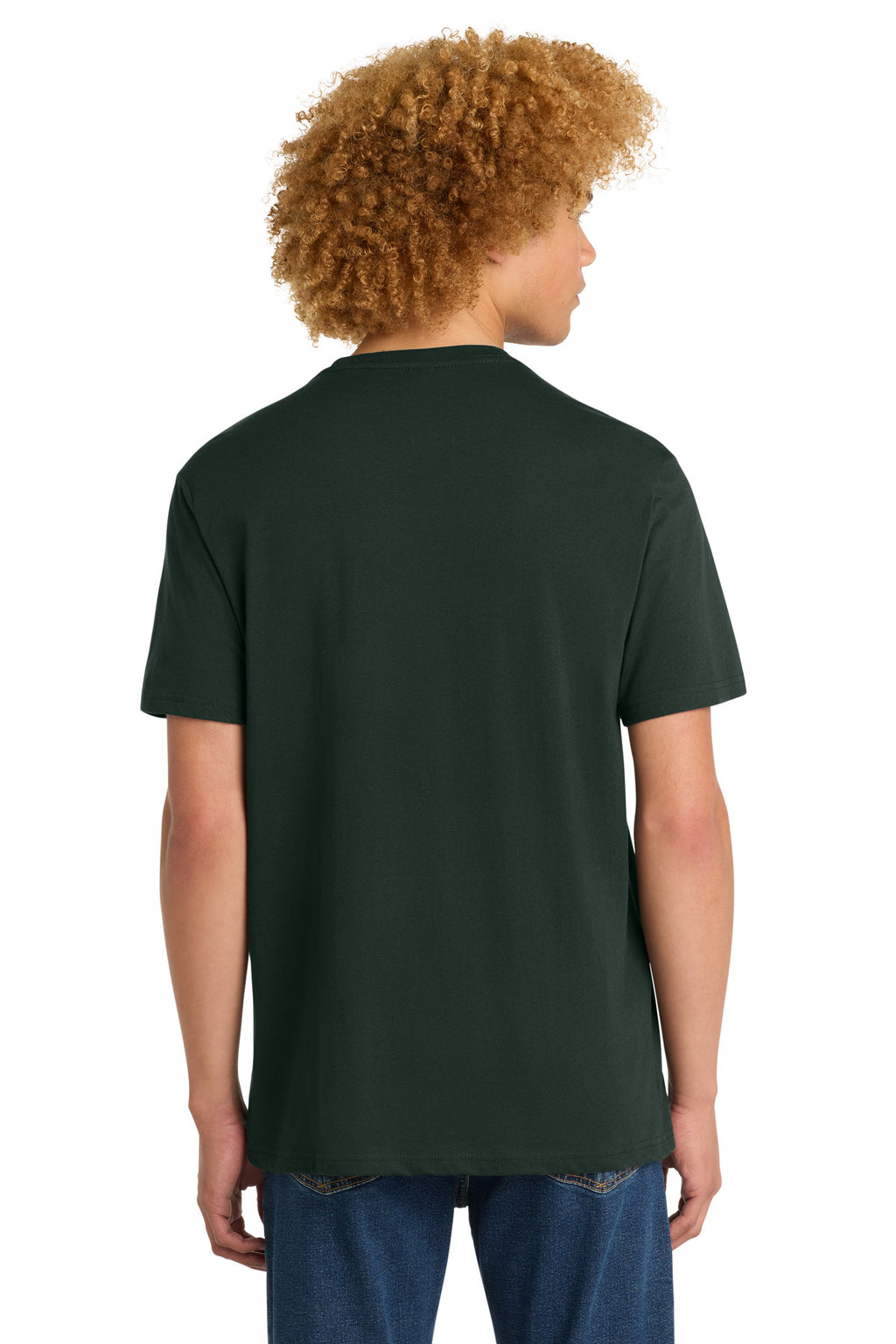 District Perfect Weight Tee. DT104 - Forest Green - back