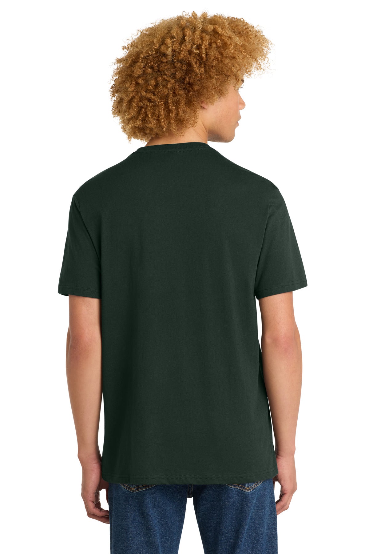 District Perfect Weight Tee. DT104 - Forest Green - back