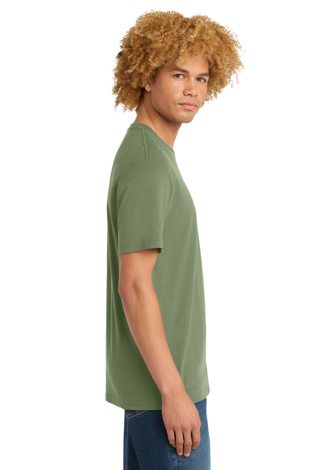 District Perfect Weight Tee. DT104 - Fresh Fatigue - side