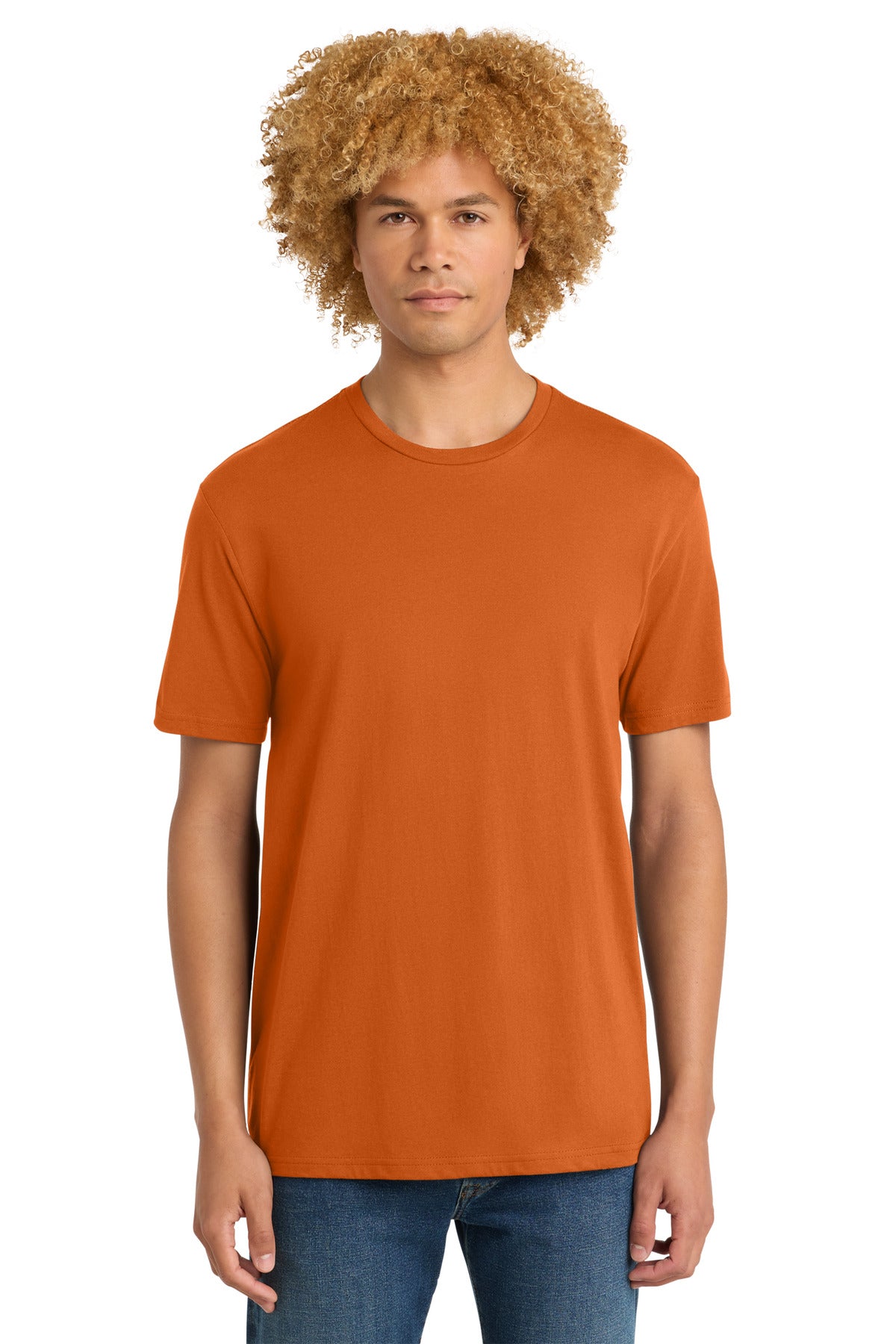 District Perfect Weight Tee. DT104 - Harvest Orange - front