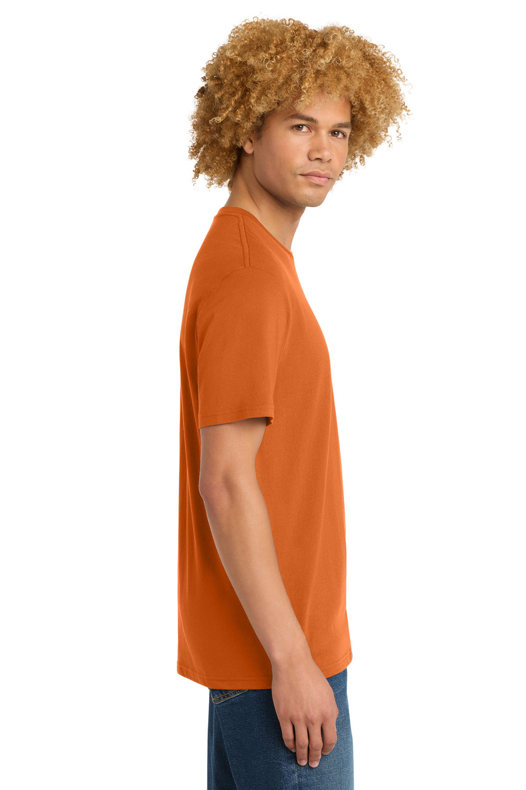 District Perfect Weight Tee. DT104 - Harvest Orange - side