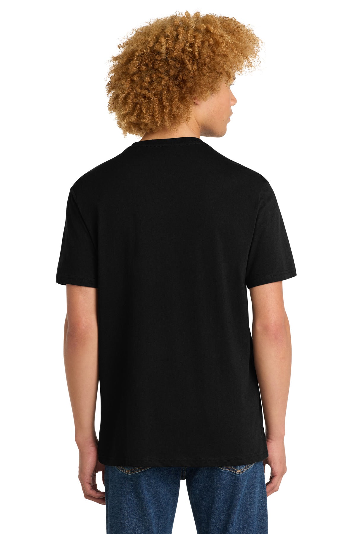 District Perfect Weight Tee. DT104 - Jet Black - back
