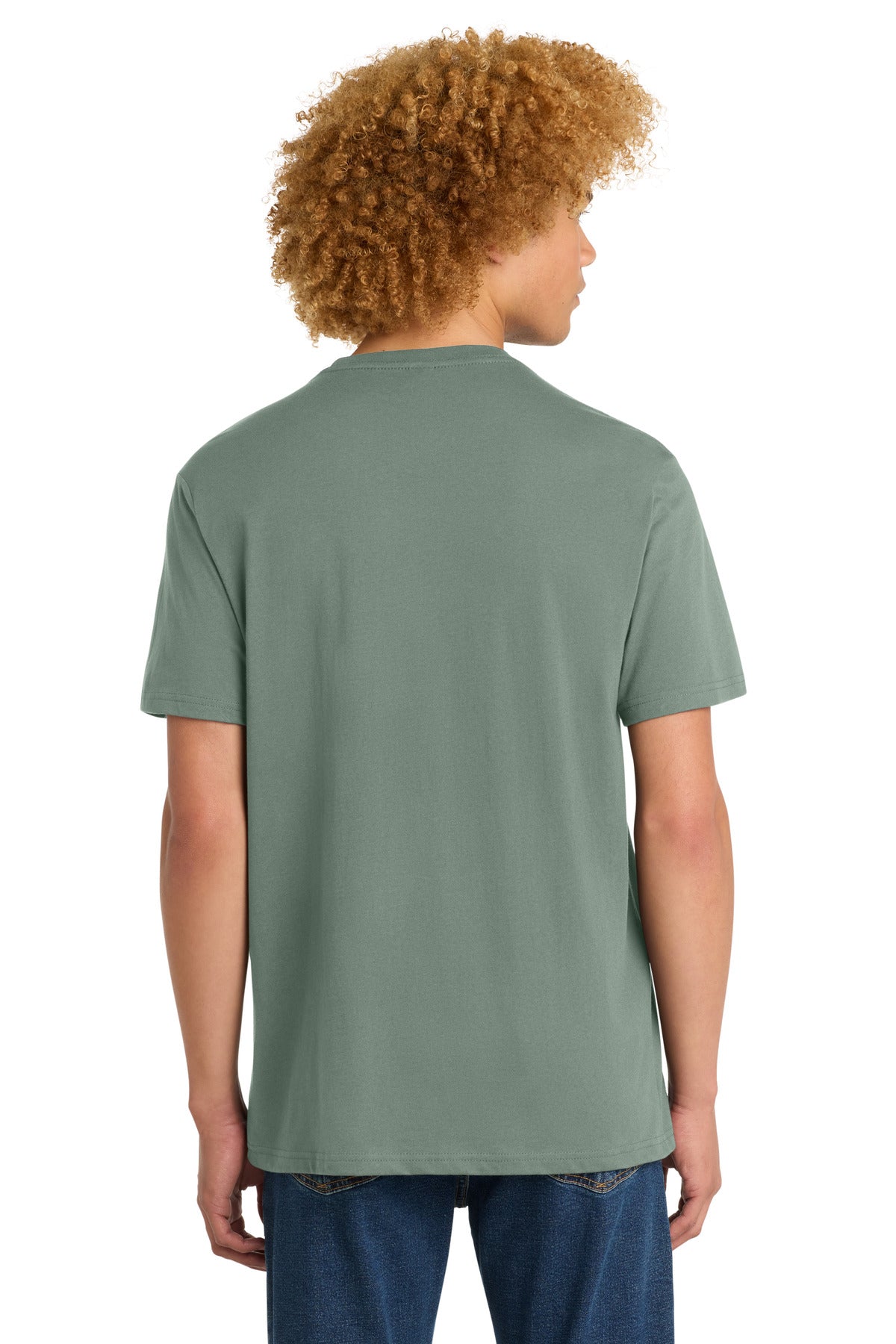 District Perfect Weight Tee. DT104 - Laurel Green - back