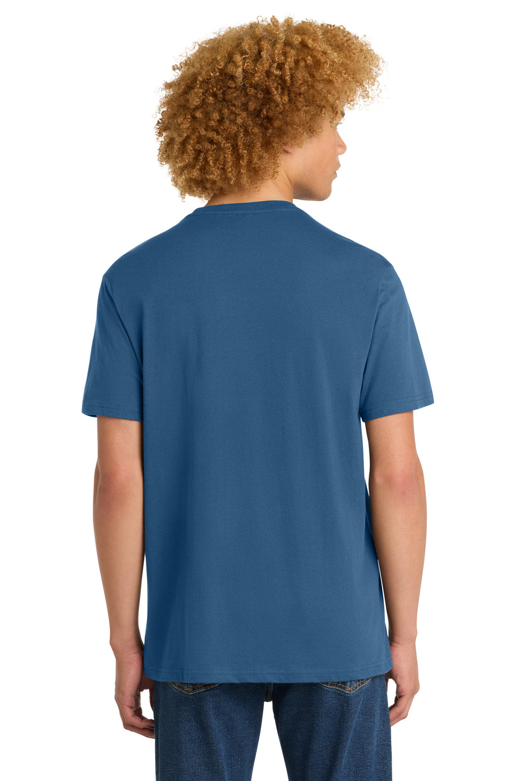 District Perfect Weight Tee. DT104 - Maritime Blue - back