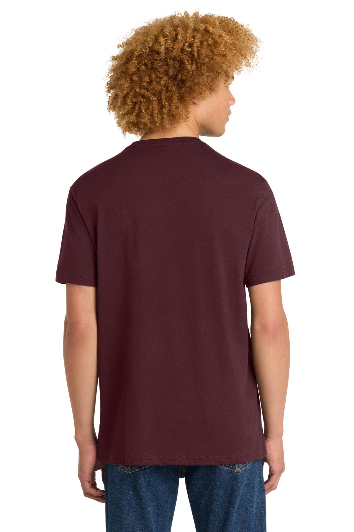 District Perfect Weight Tee. DT104 - Maroon - back