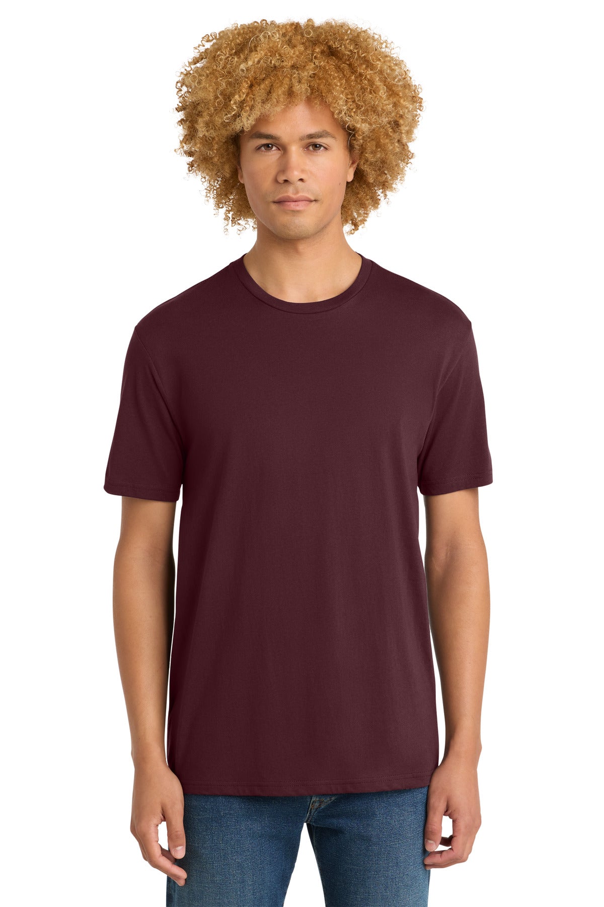 District Perfect Weight Tee. DT104 - Maroon - front