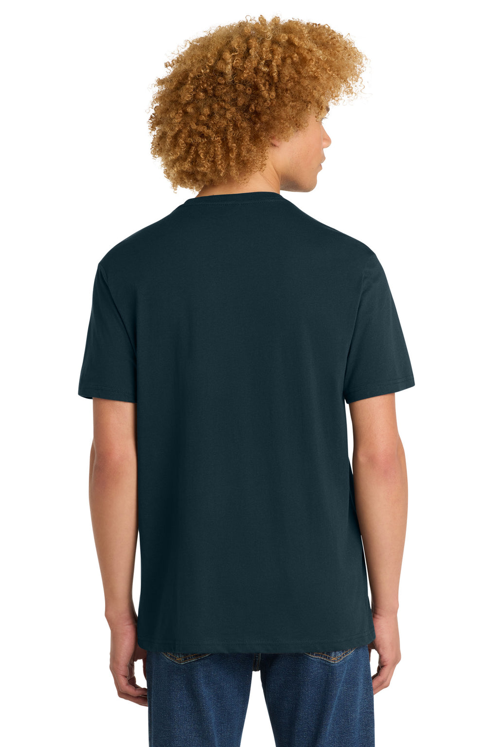 District Perfect Weight Tee. DT104 - New Navy - back
