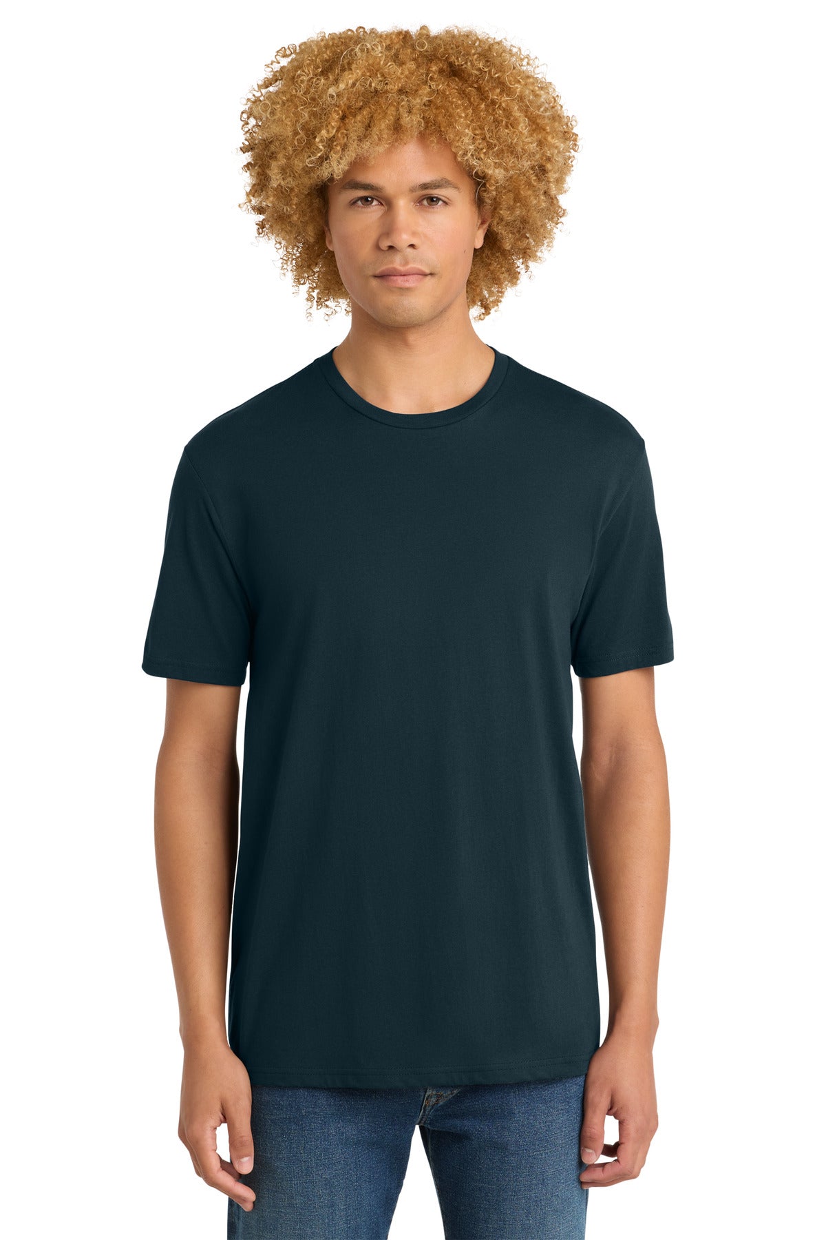 District Perfect Weight Tee. DT104 - New Navy - front