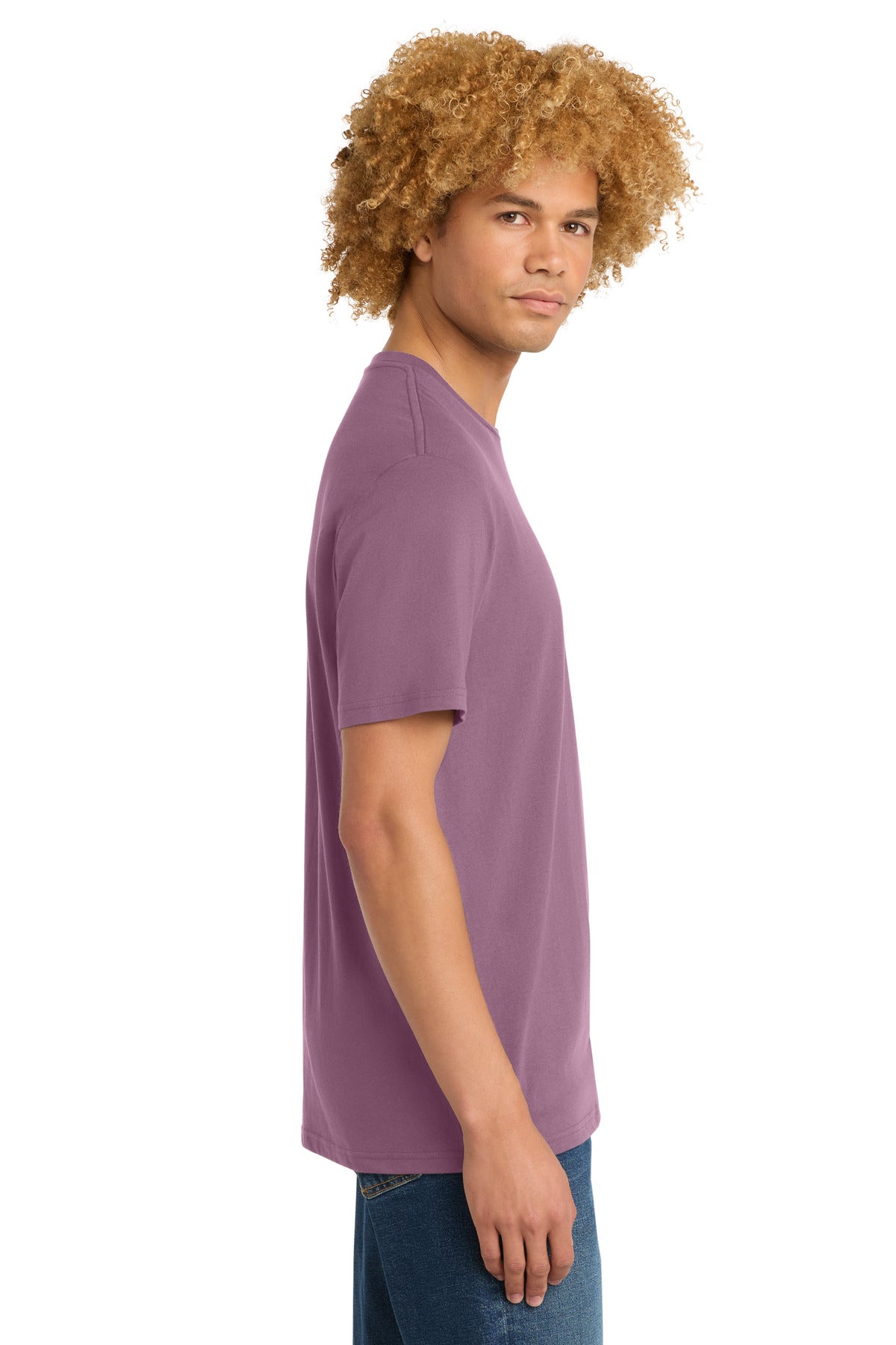 District Perfect Weight Tee. DT104 - Orchid Haze - side