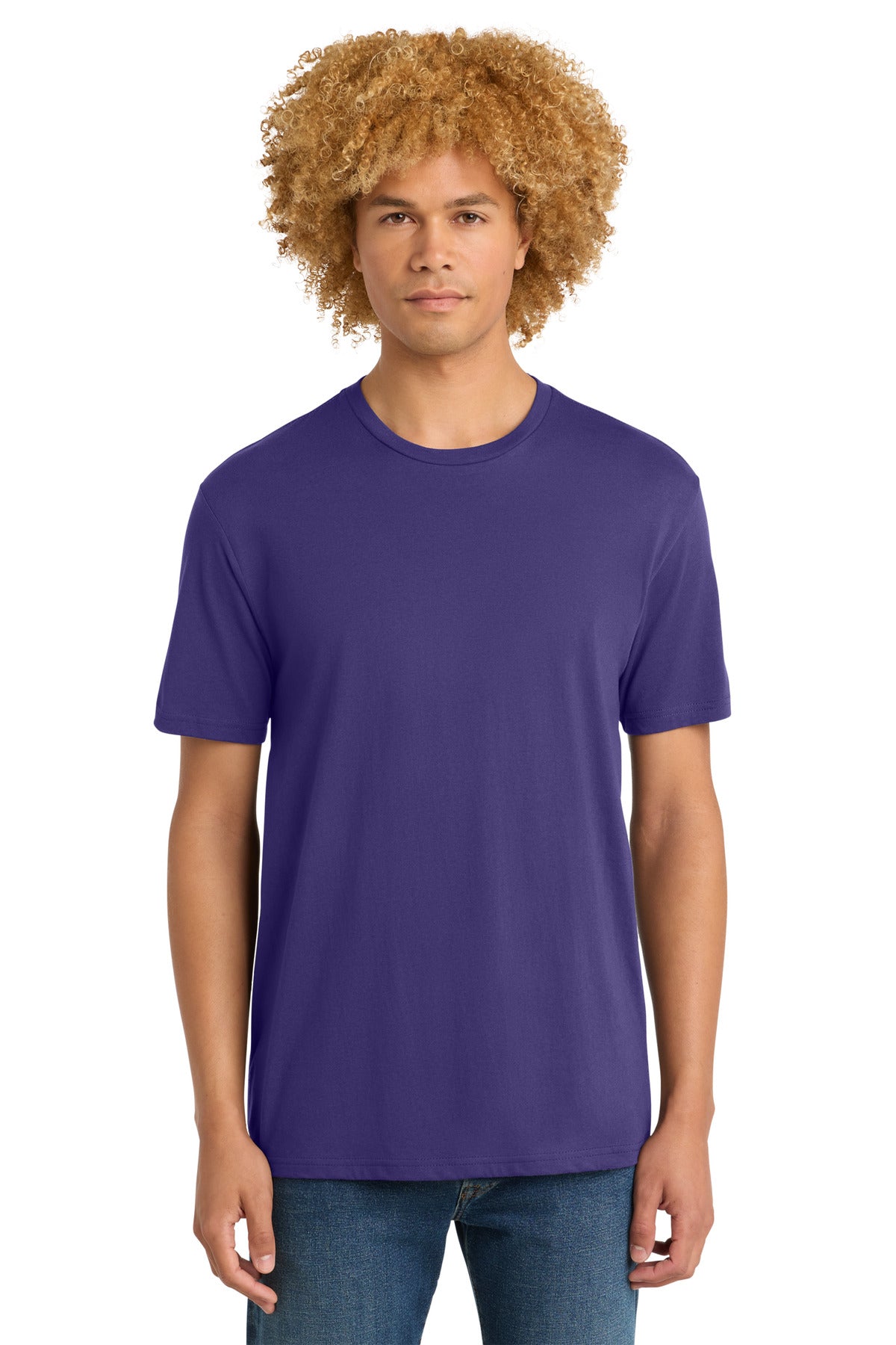 District Perfect Weight Tee. DT104 - Purple - front